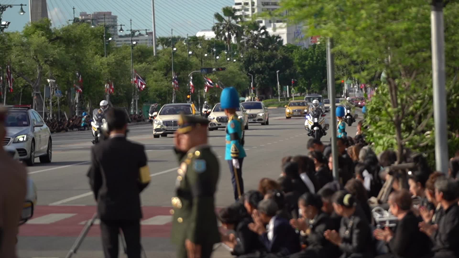 Royal Vehicle Procession Carrying Remains Princess Bajrakitiyabha.