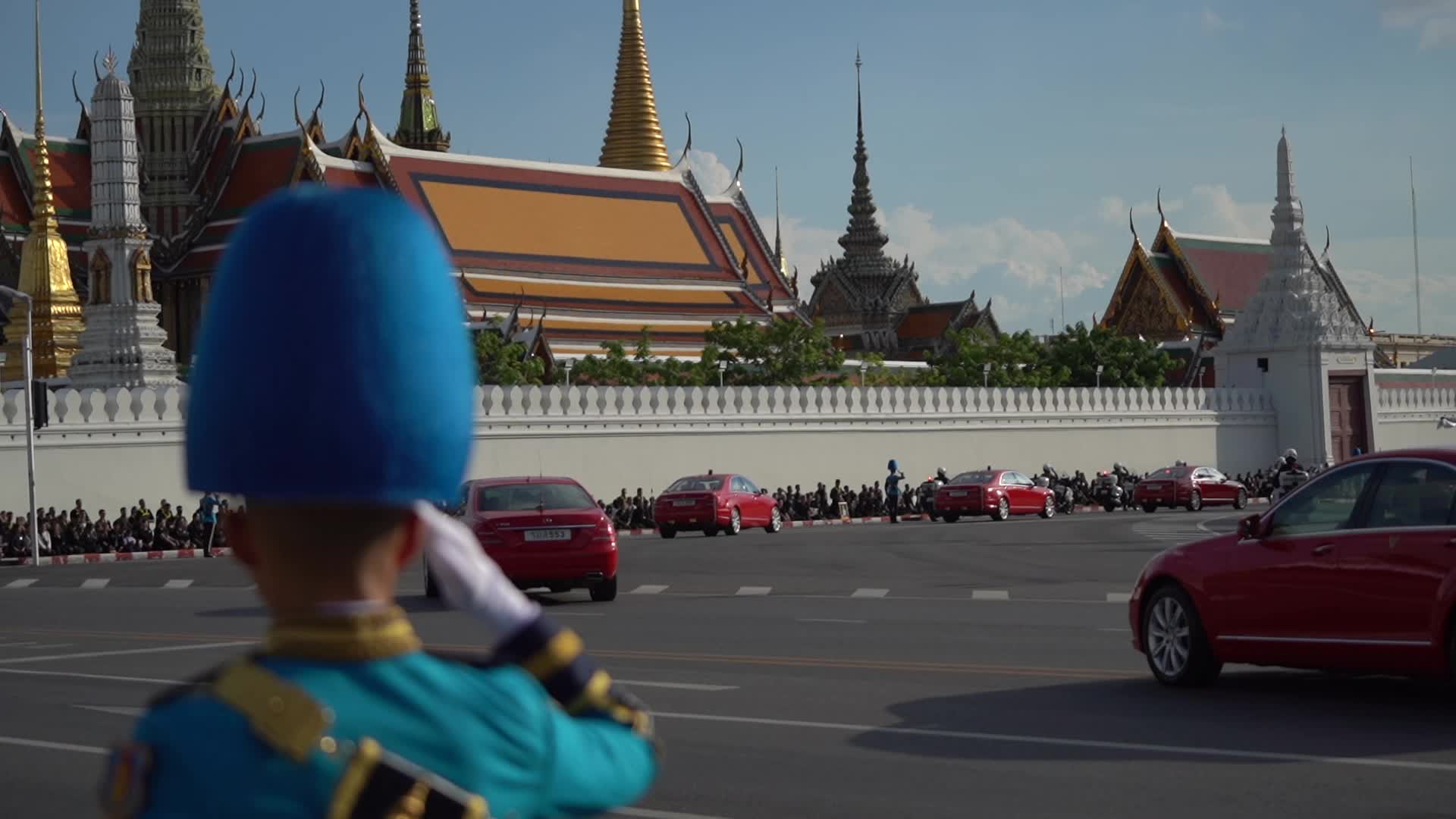 Royal Vehicle Procession Carrying Remains Princess Bajrakitiyabha.