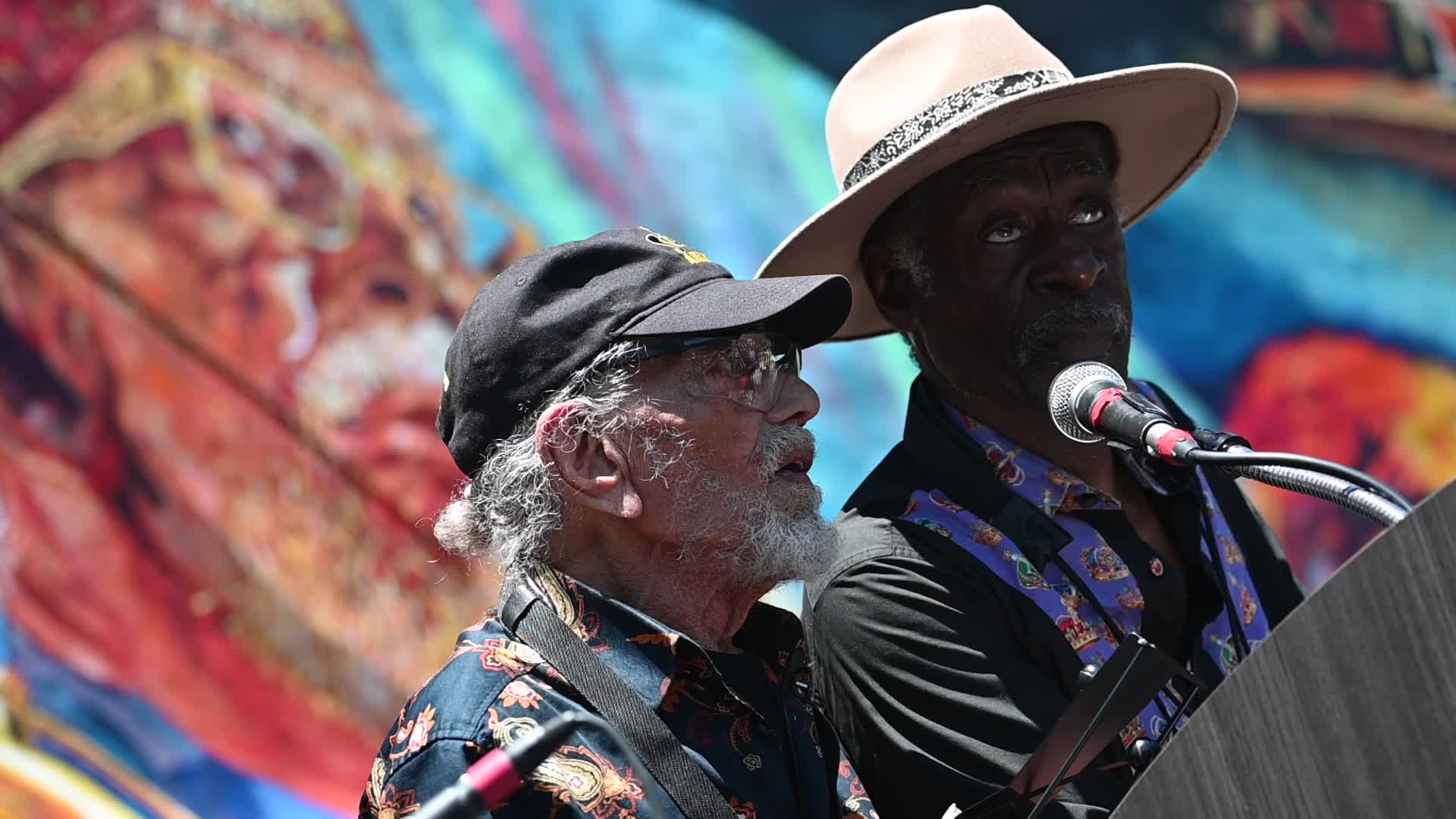 Sun Ra Arkestra performs at mural dedication in Philadelphia, PA