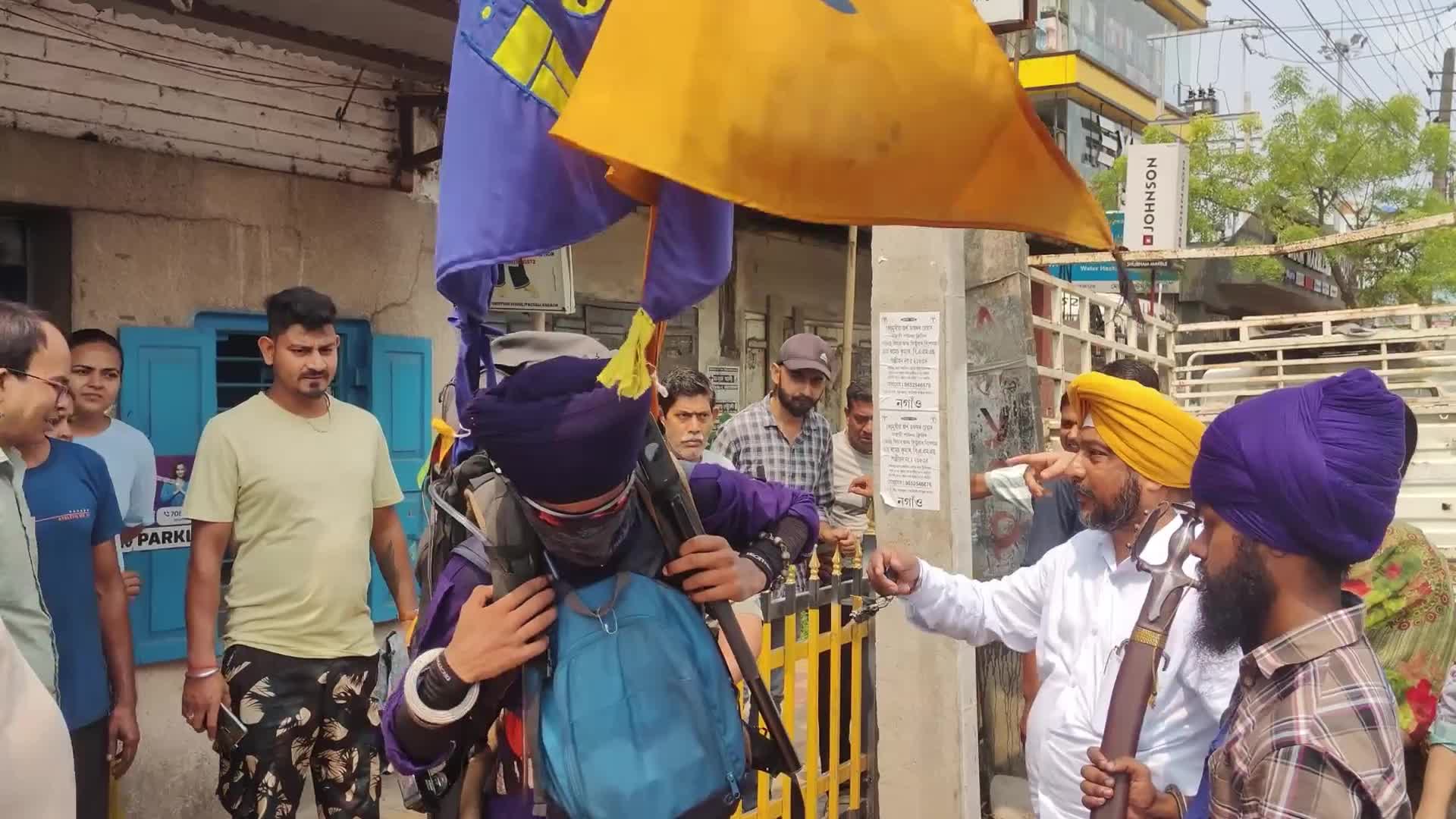 Puneet Singh, a young and inspirational Sikh skater from Sultanpur Lodhi arrived in Assam , India