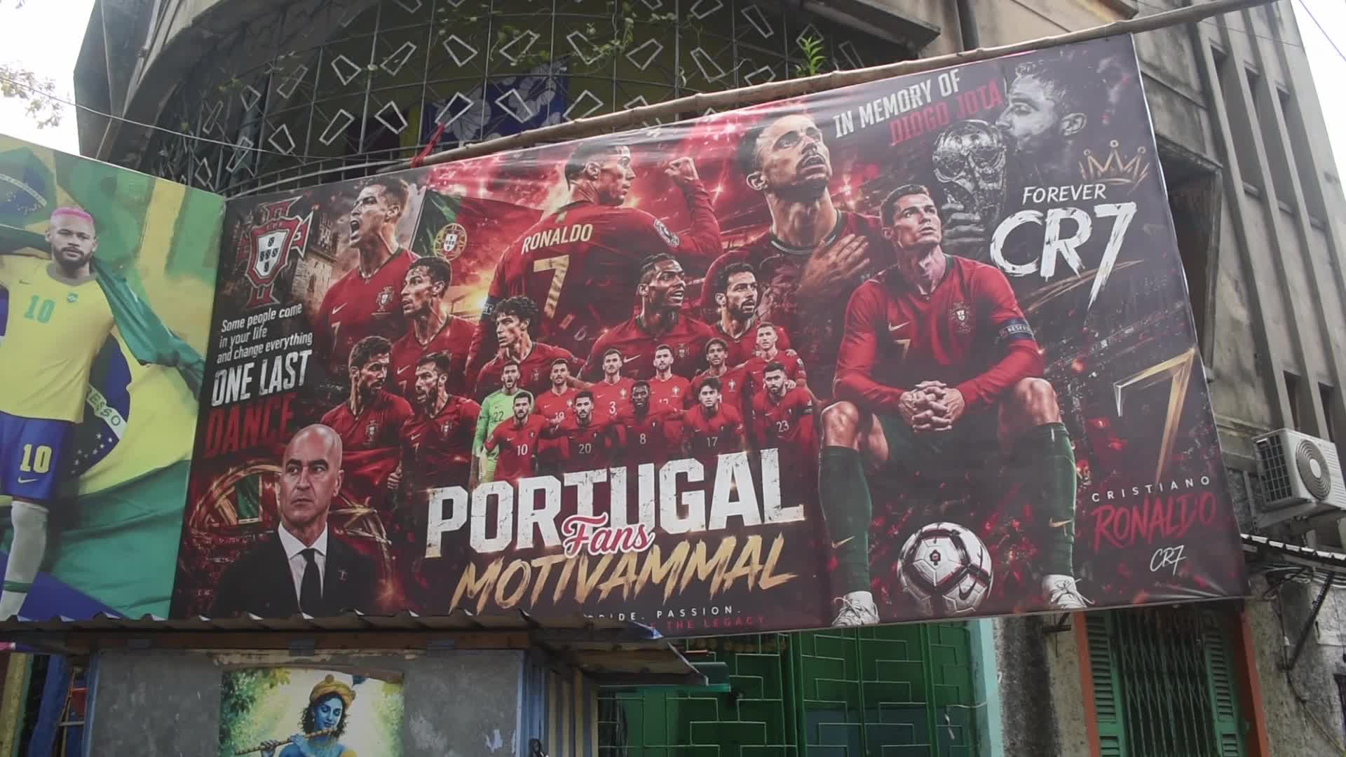 Streets of Kolkata during the FIFA world cup