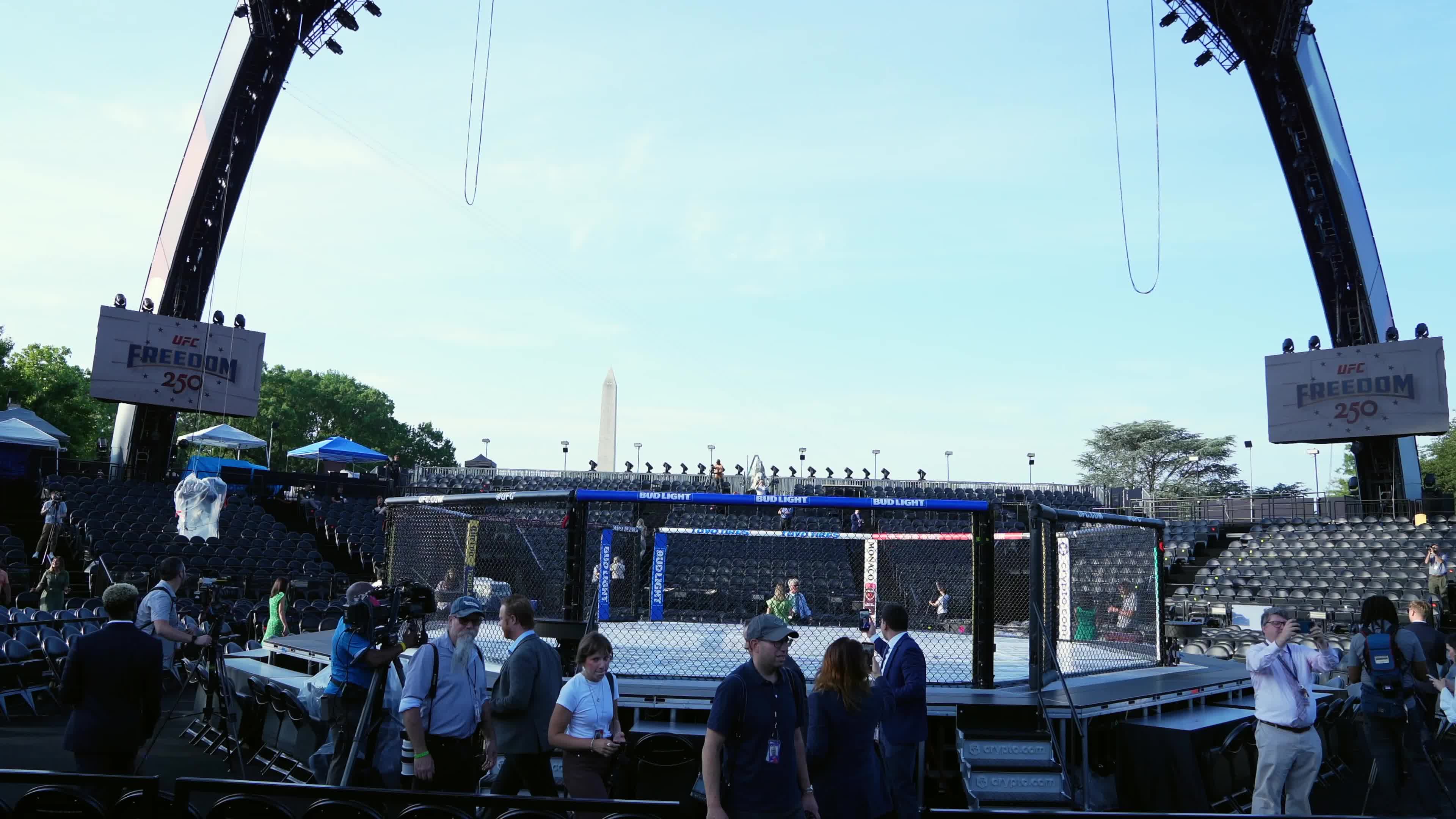 UFC media preview on the south lawn of the White House