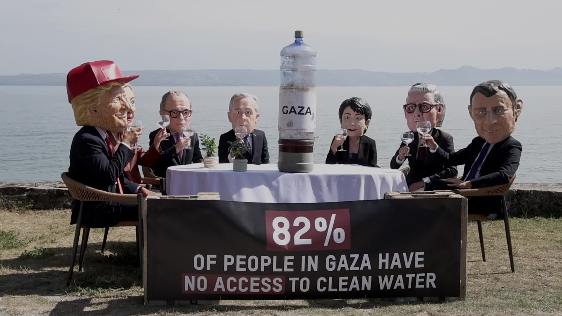 Oxfam Protest As G7 Leaders Meet In France