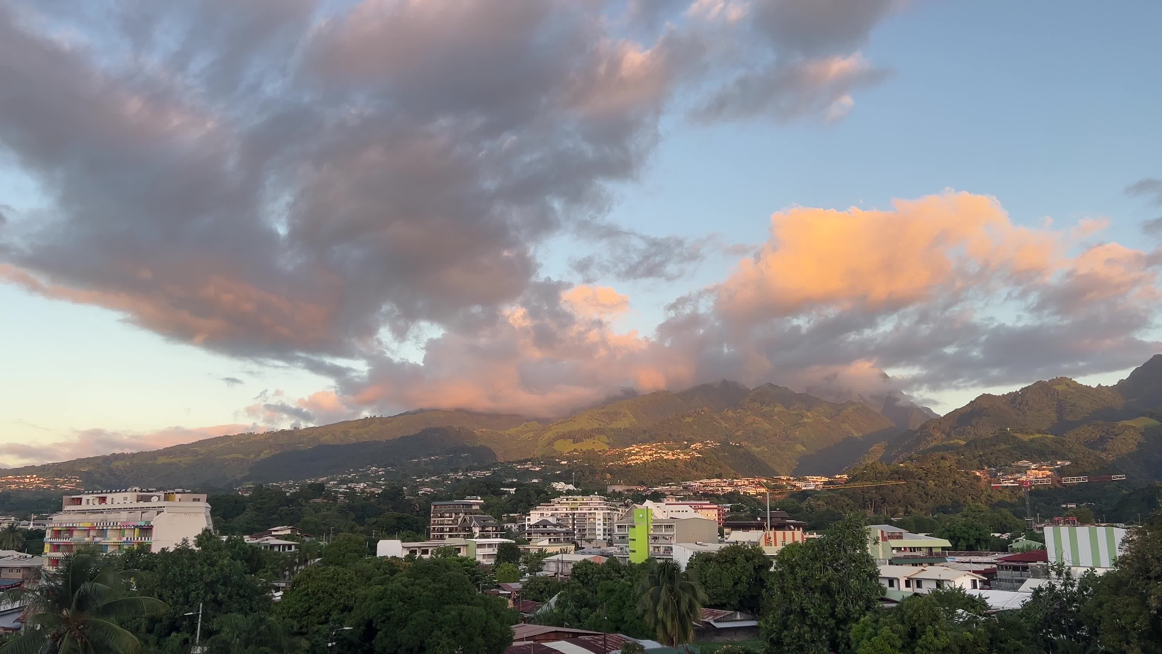 Sunset in Papeete, French Polynesia