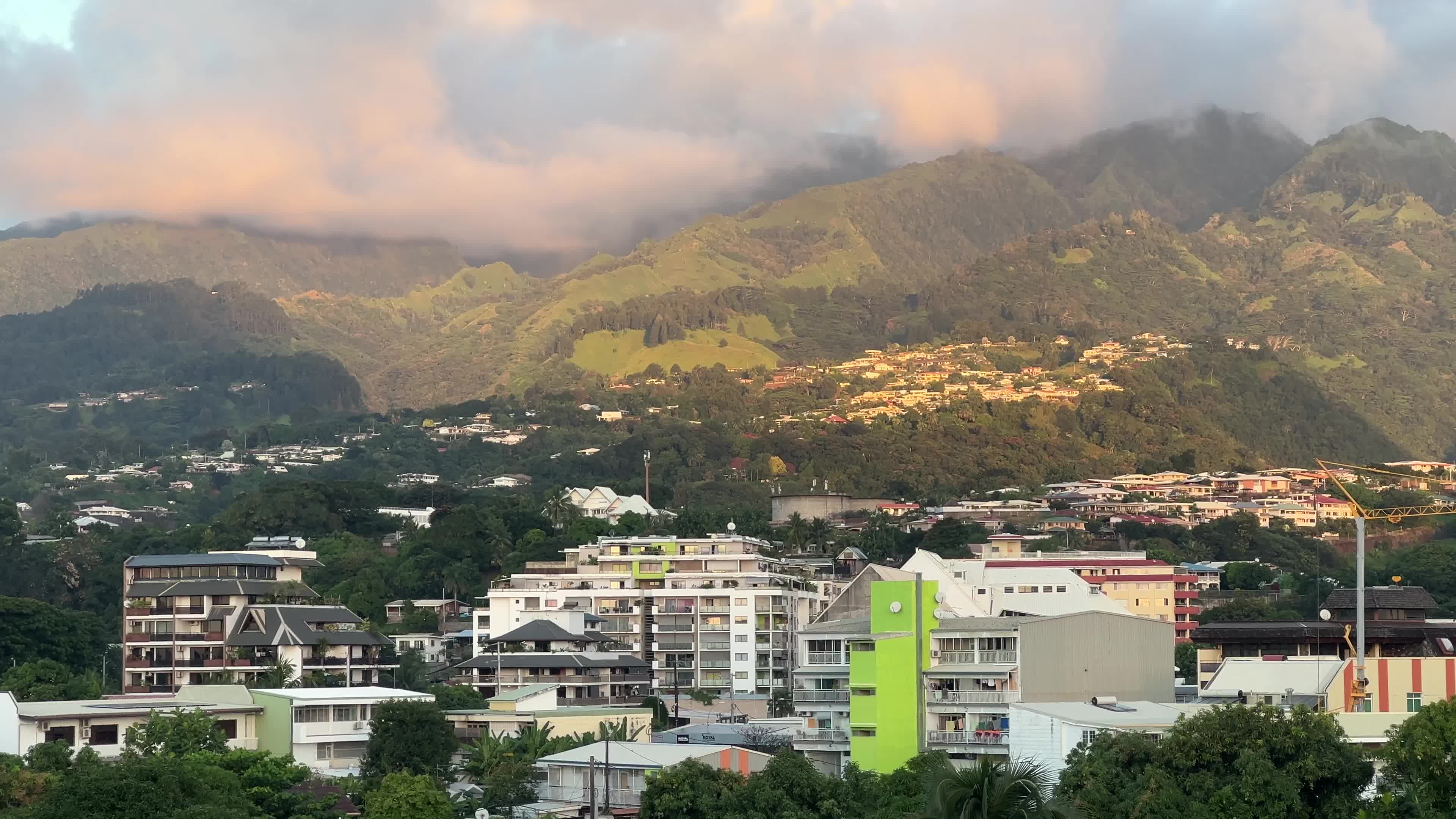 Sunset in Papeete, French Polynesia