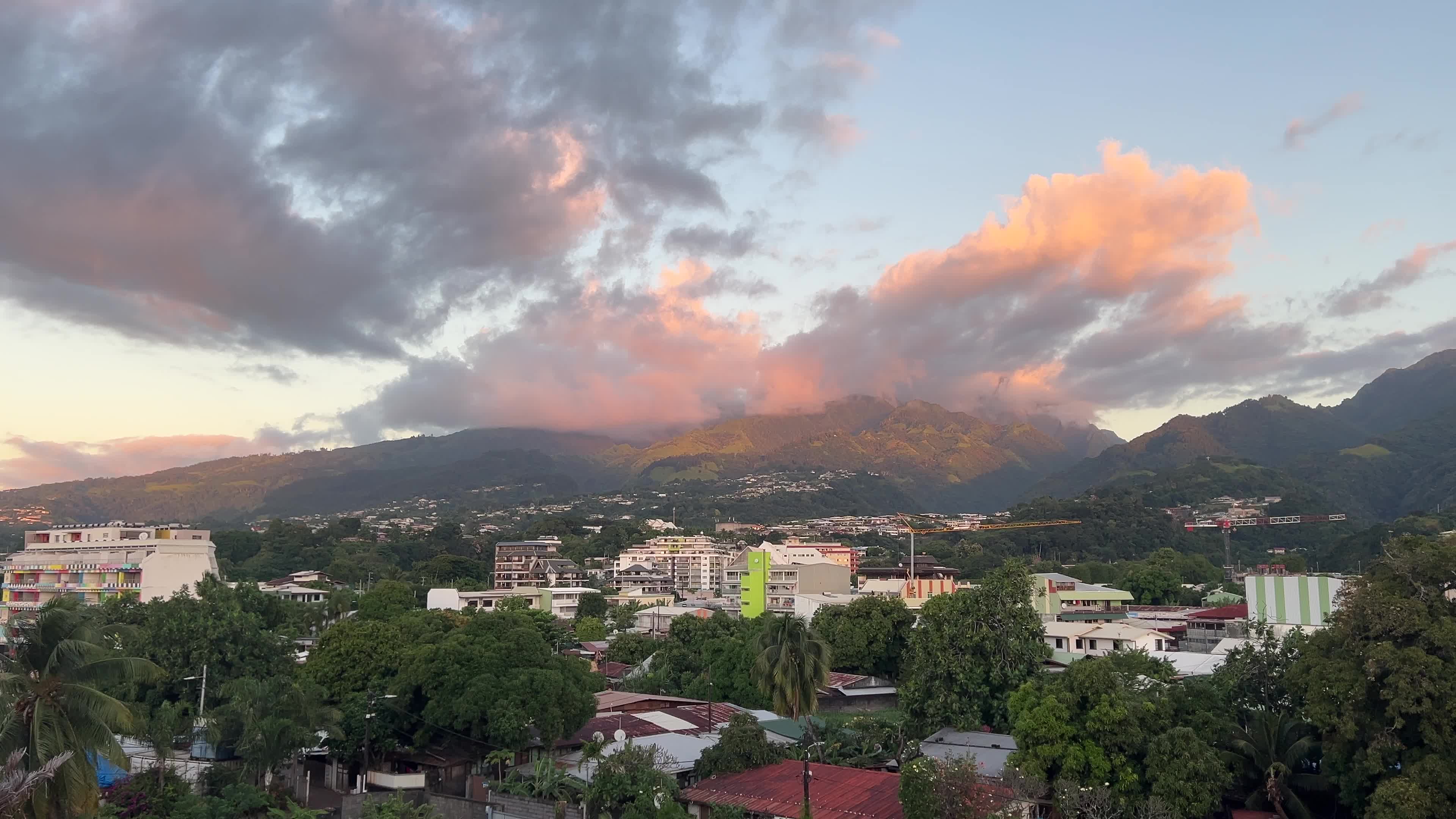 Sunset in Papeete, French Polynesia