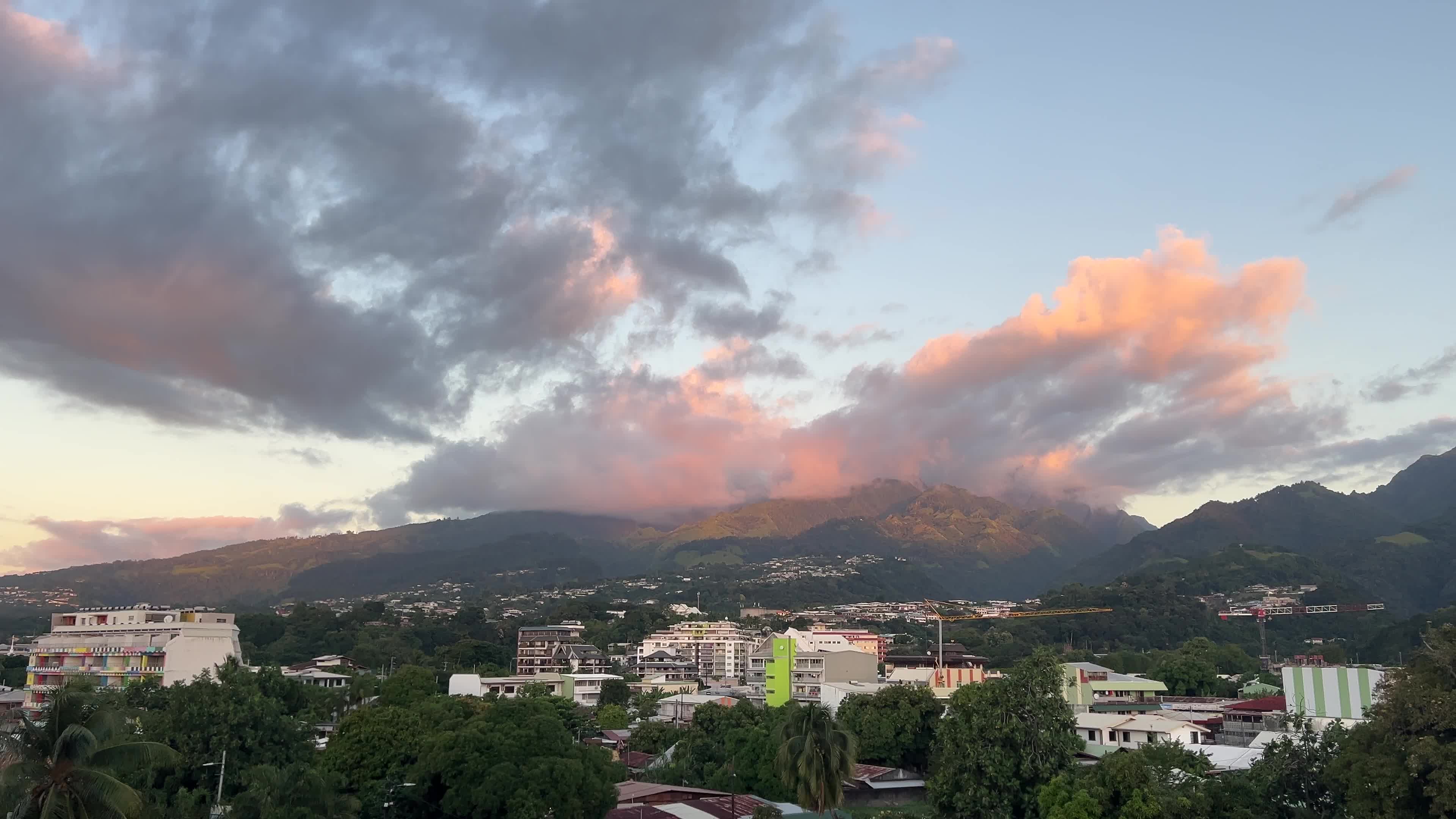 Sunset in Papeete, French Polynesia