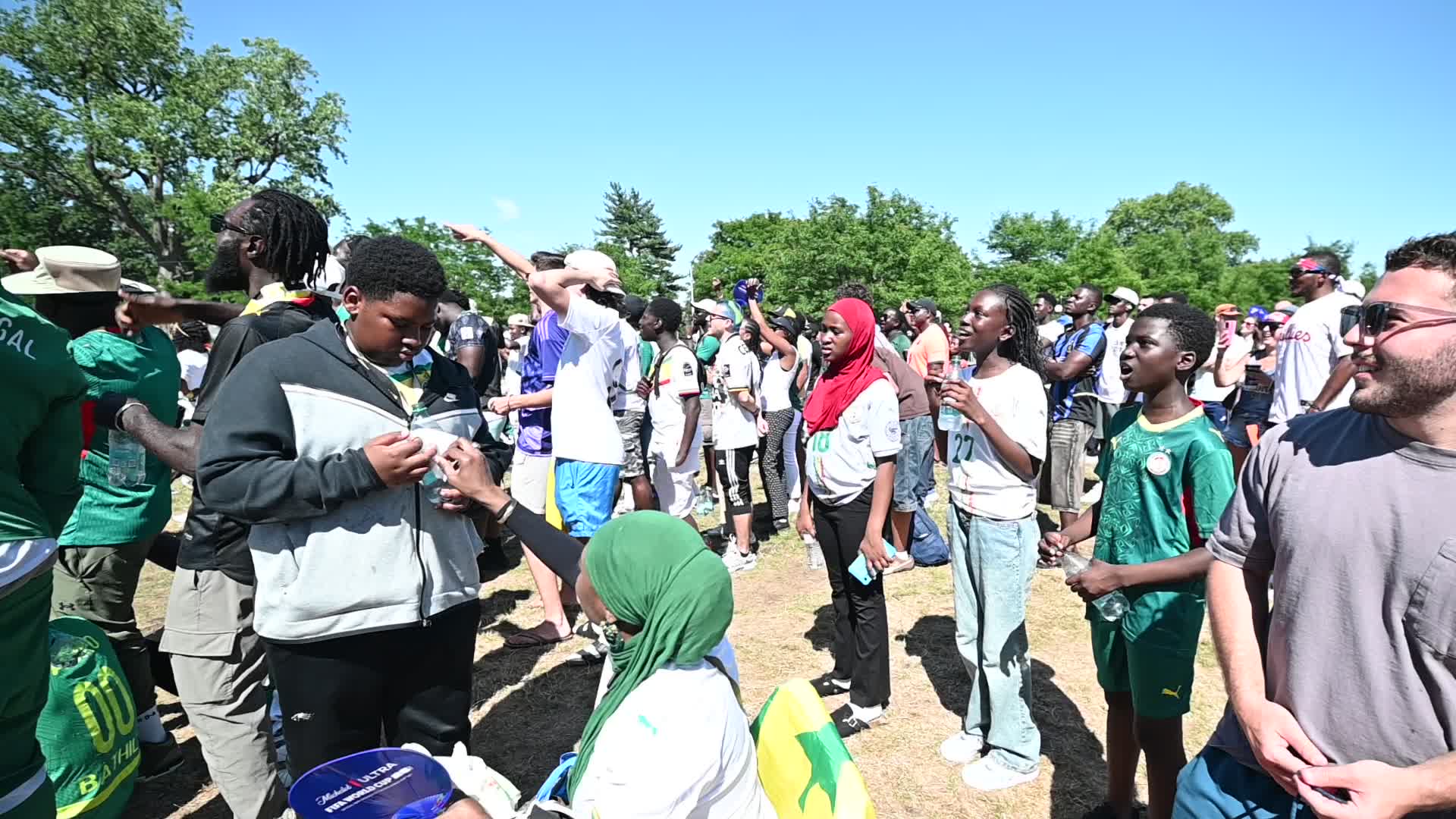 Soccer Fans attend FIFA Fan Festival in Philadelphia, PA