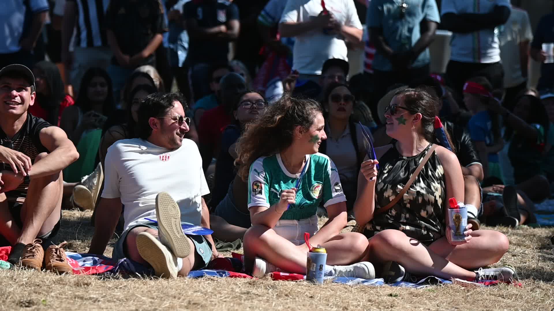 Soccer Fans attend FIFA Fan Festival in Philadelphia, PA