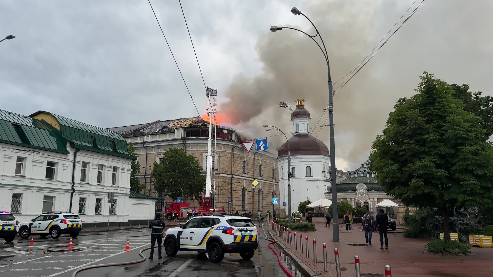 Massive combined Russian overnight attack on Kyiv, Ukraine - 06/15/2026