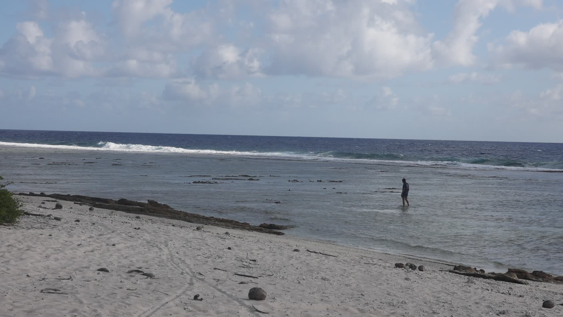 Beach at Tiputa Pass in Rangiroa