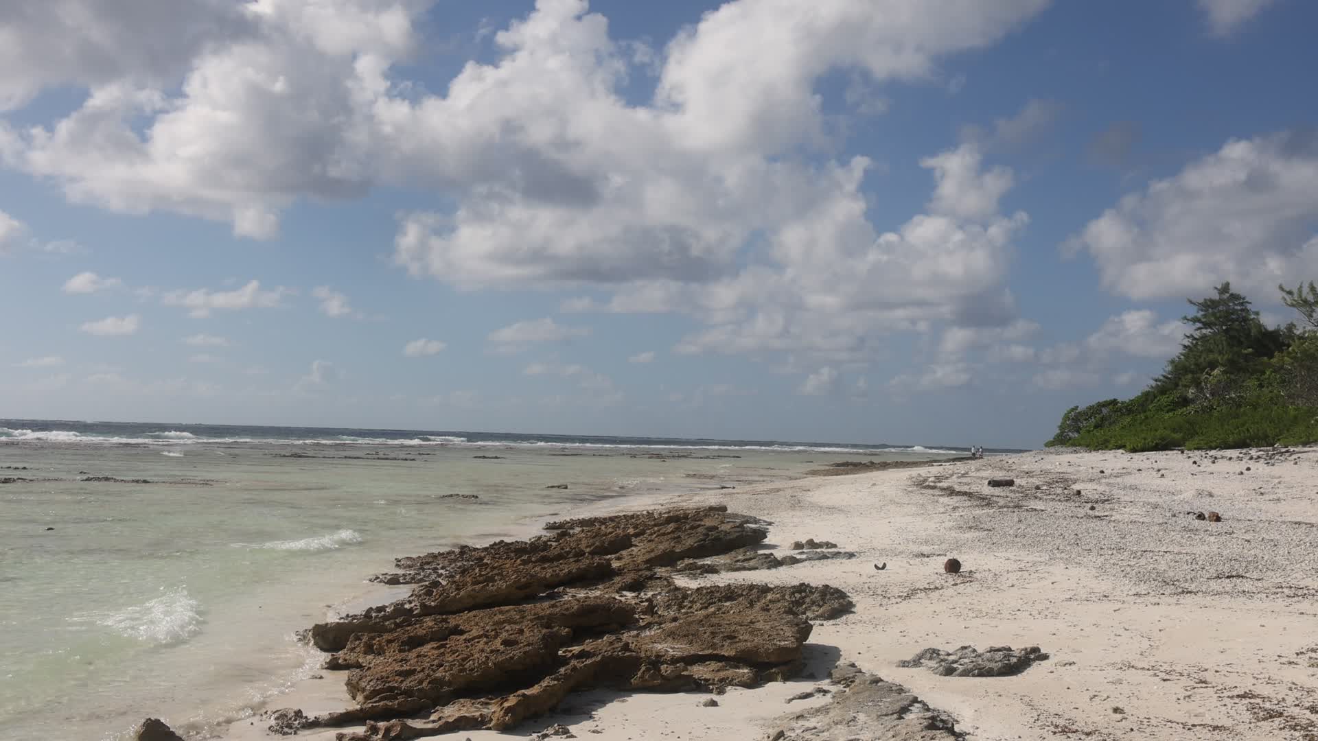 Beach at Tiputa Pass in Rangiroa