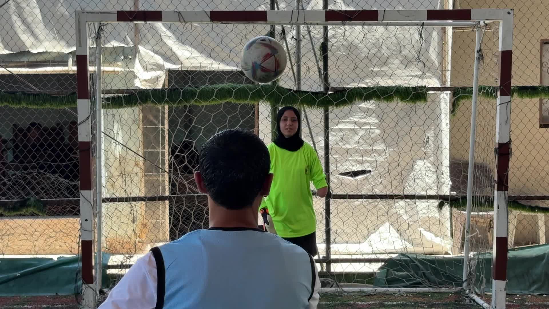 Palestinian Girls With War-Related Amputations Attend Football Training In Central Gaza
