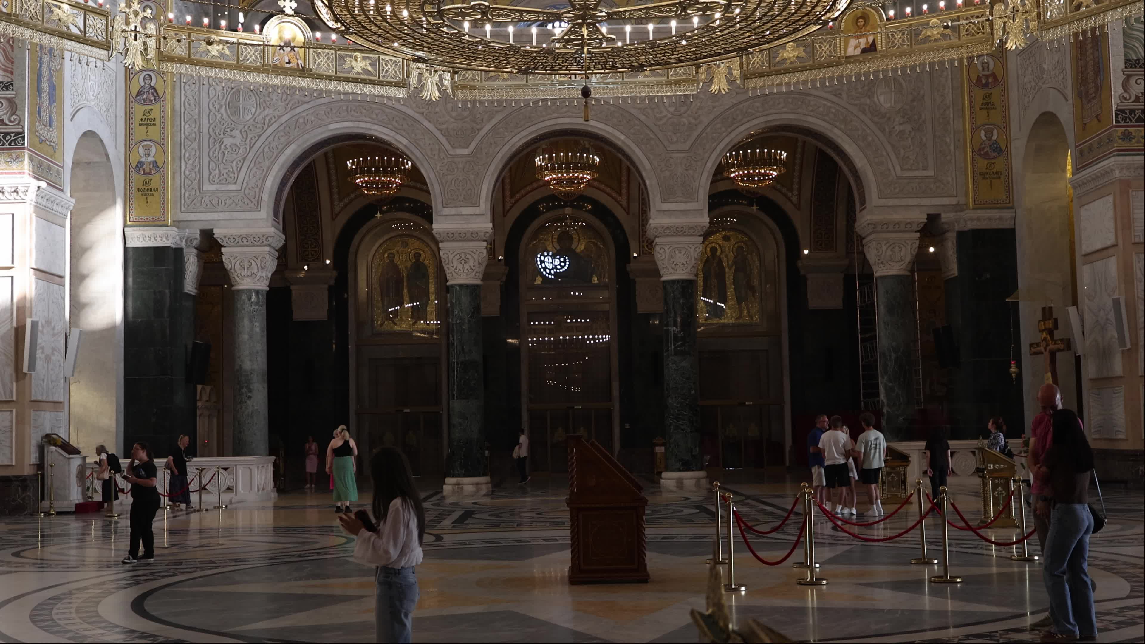 Service in Church of Saint Sava
