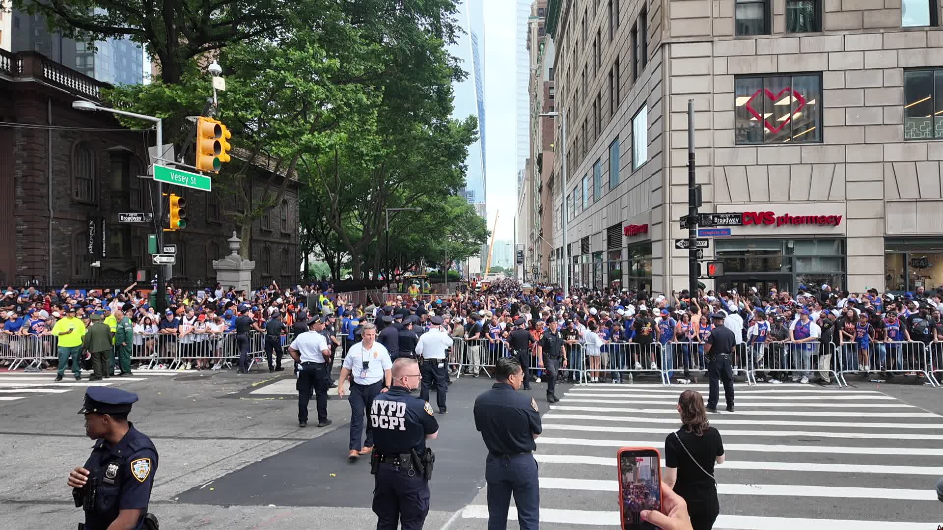 The New York Knicks championship parade