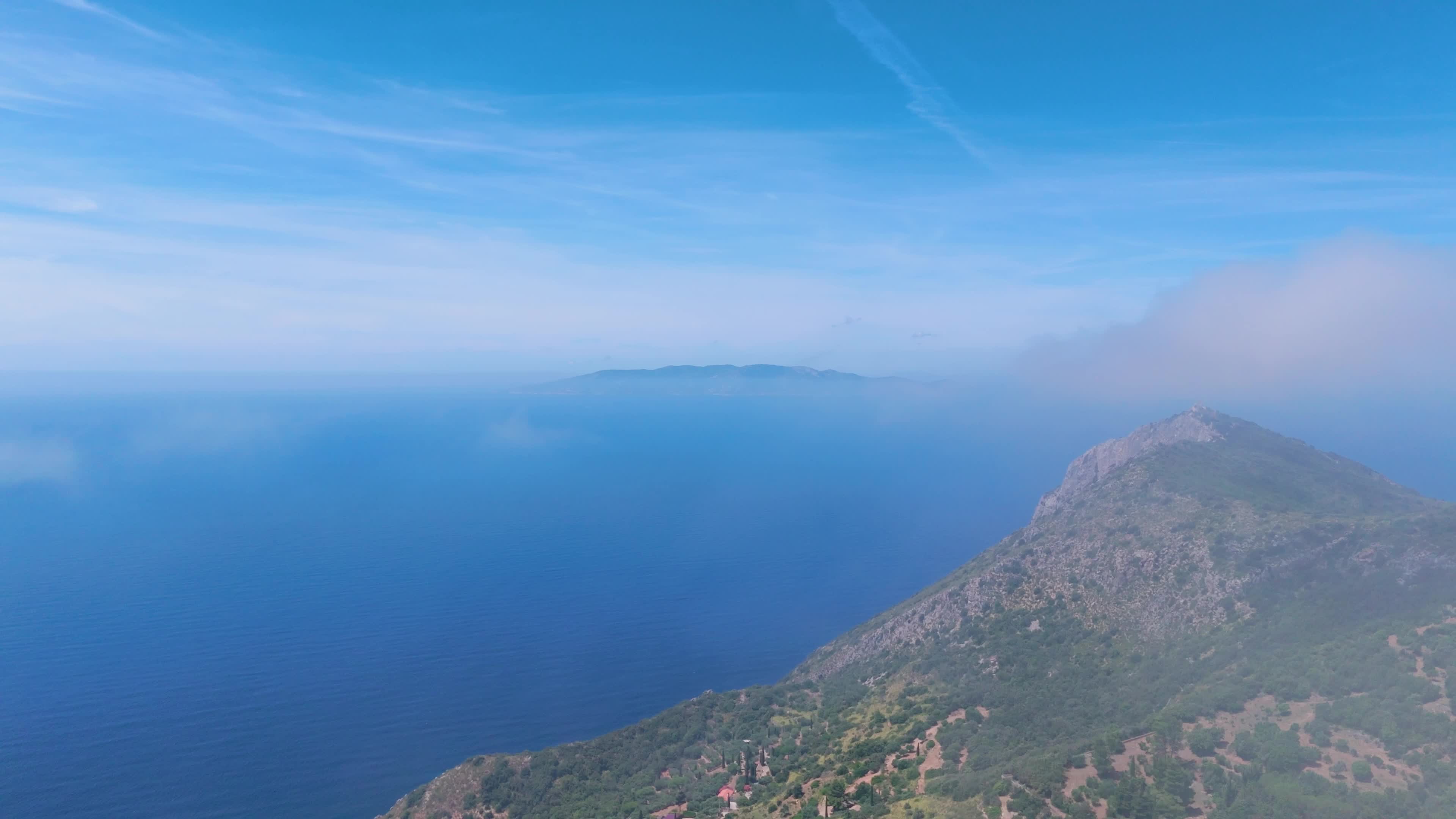 Aerial Views of Monte Argentario Western Coastline