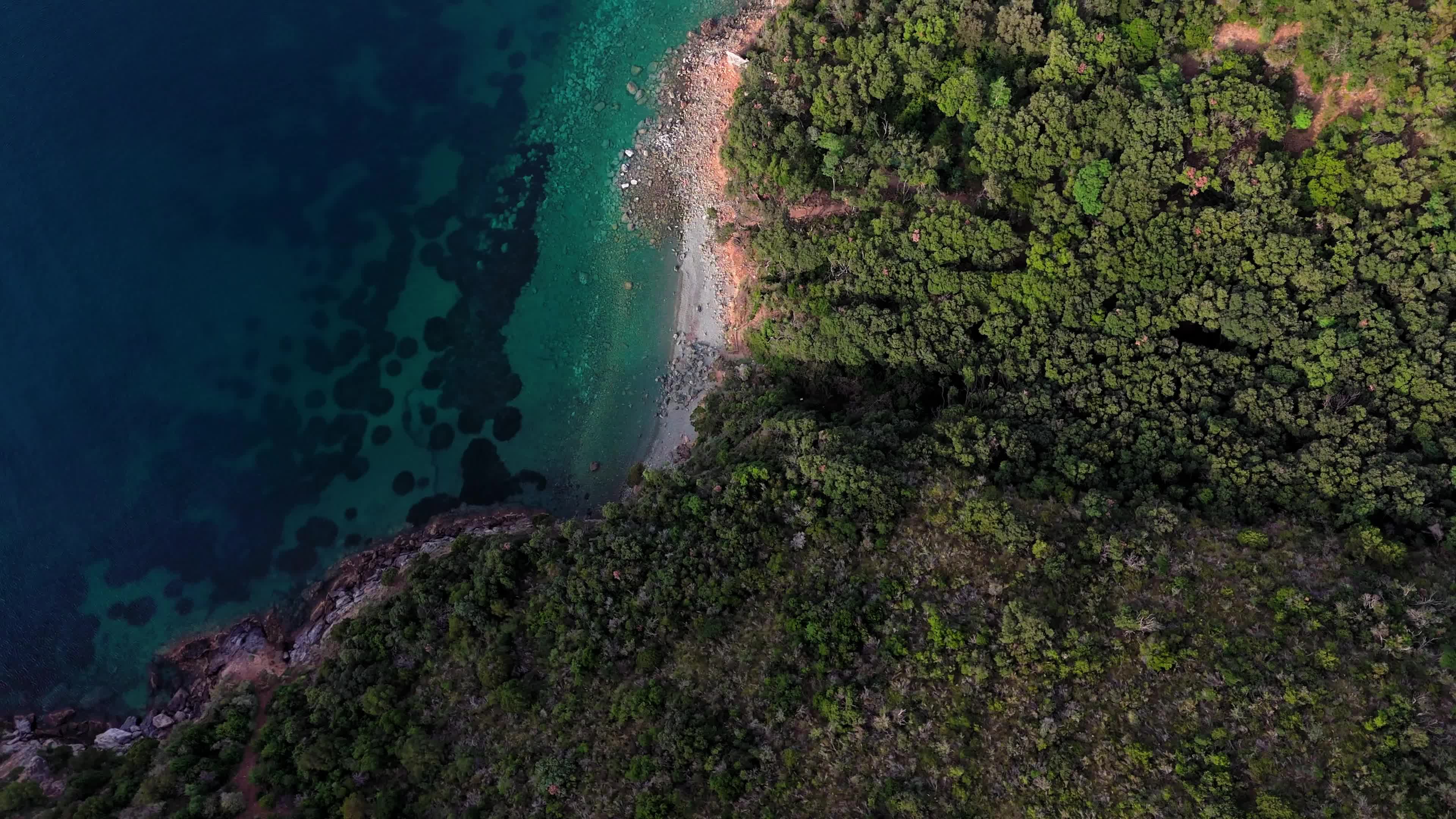 Aerial Views of Monte Argentario Coastline