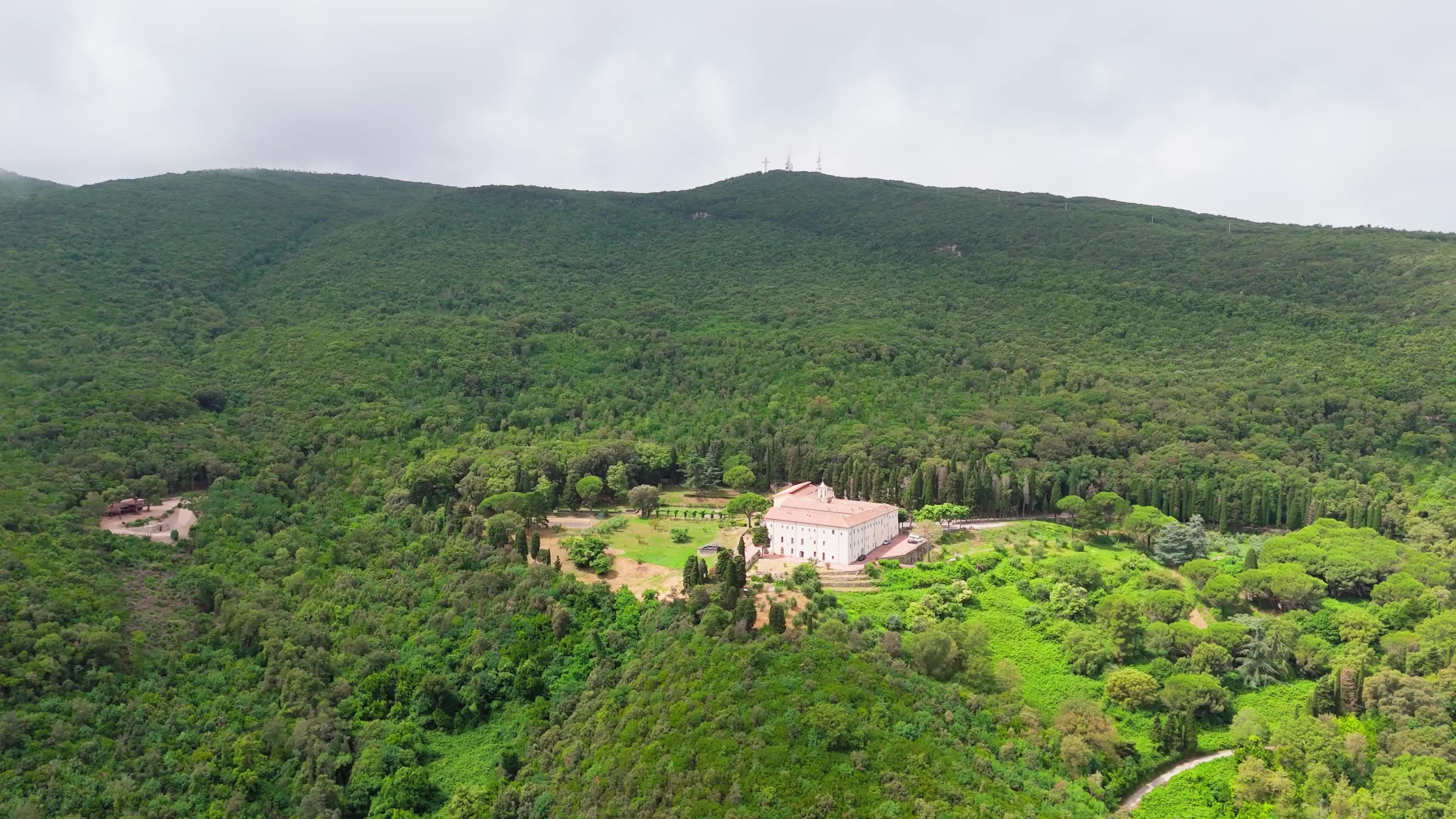Aerial Views of Monte Argentario Natural Landscape