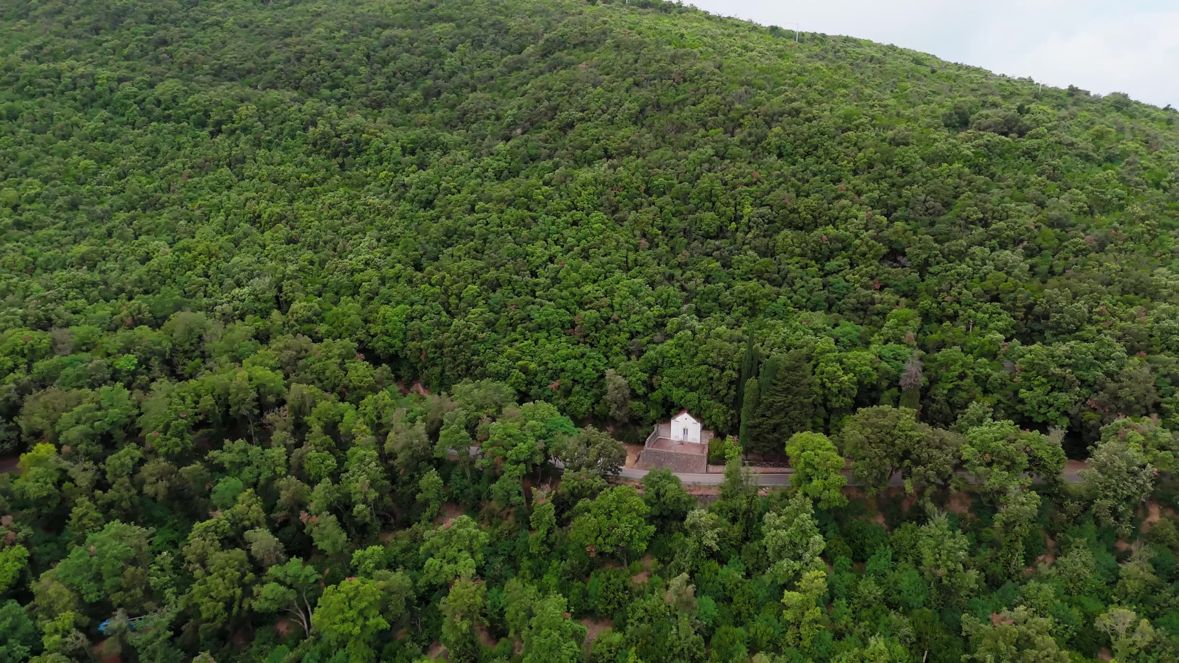 Aerial Views of Monte Argentario Natural Landscape