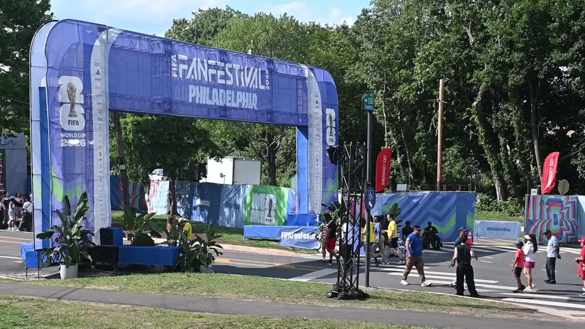 USMNT Supporters Gather at Philadelphia FIFA Fan Festival for World Cup Match Against Australia