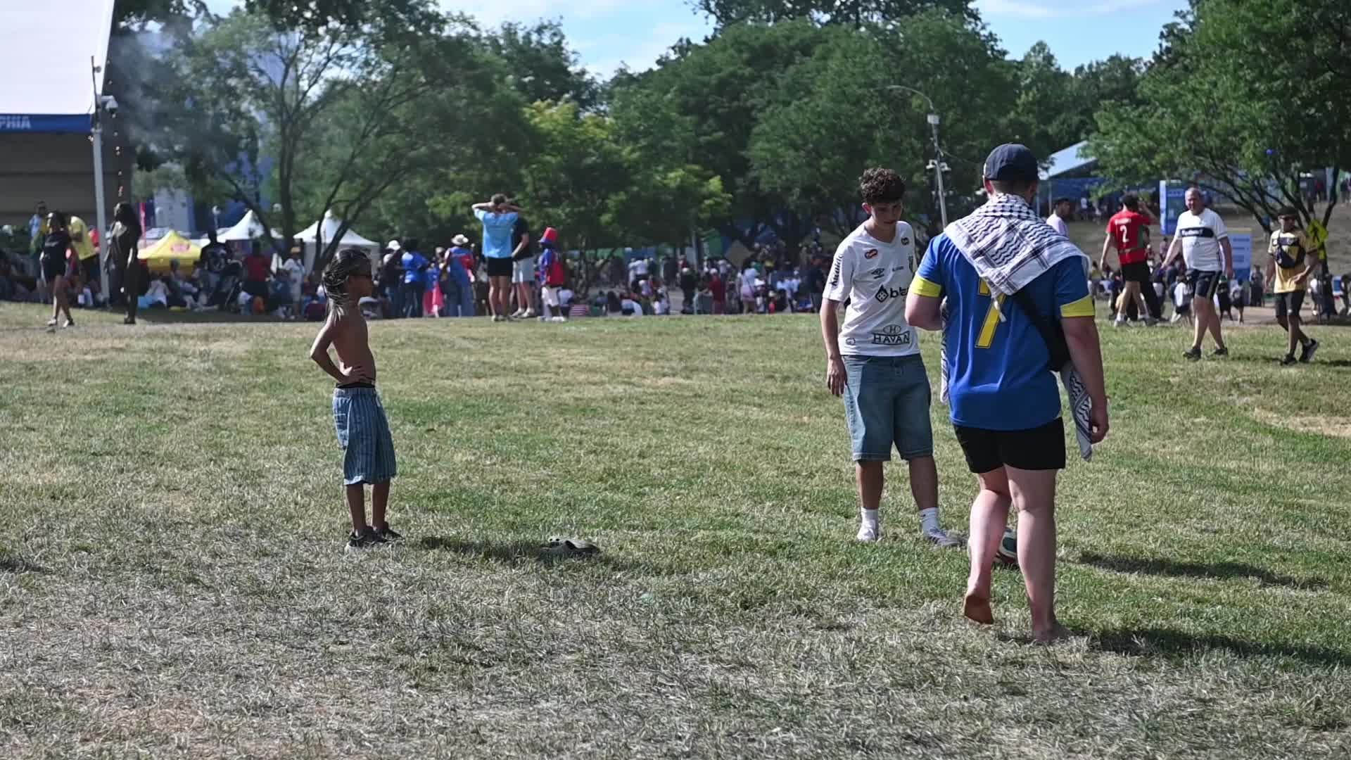 USMNT Supporters Gather at Philadelphia FIFA Fan Festival for World Cup Match Against Australia