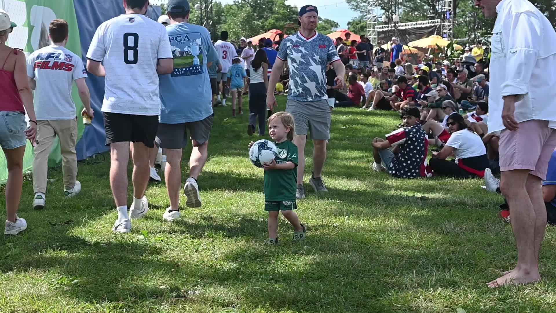 USMNT Supporters Gather at Philadelphia FIFA Fan Festival for World Cup Match Against Australia