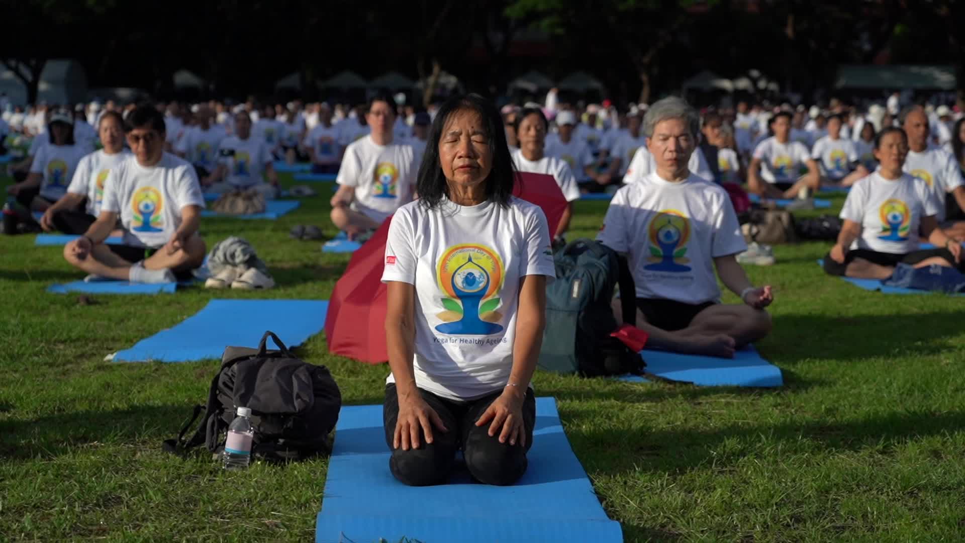 International Day of Yoga in Bangkok.