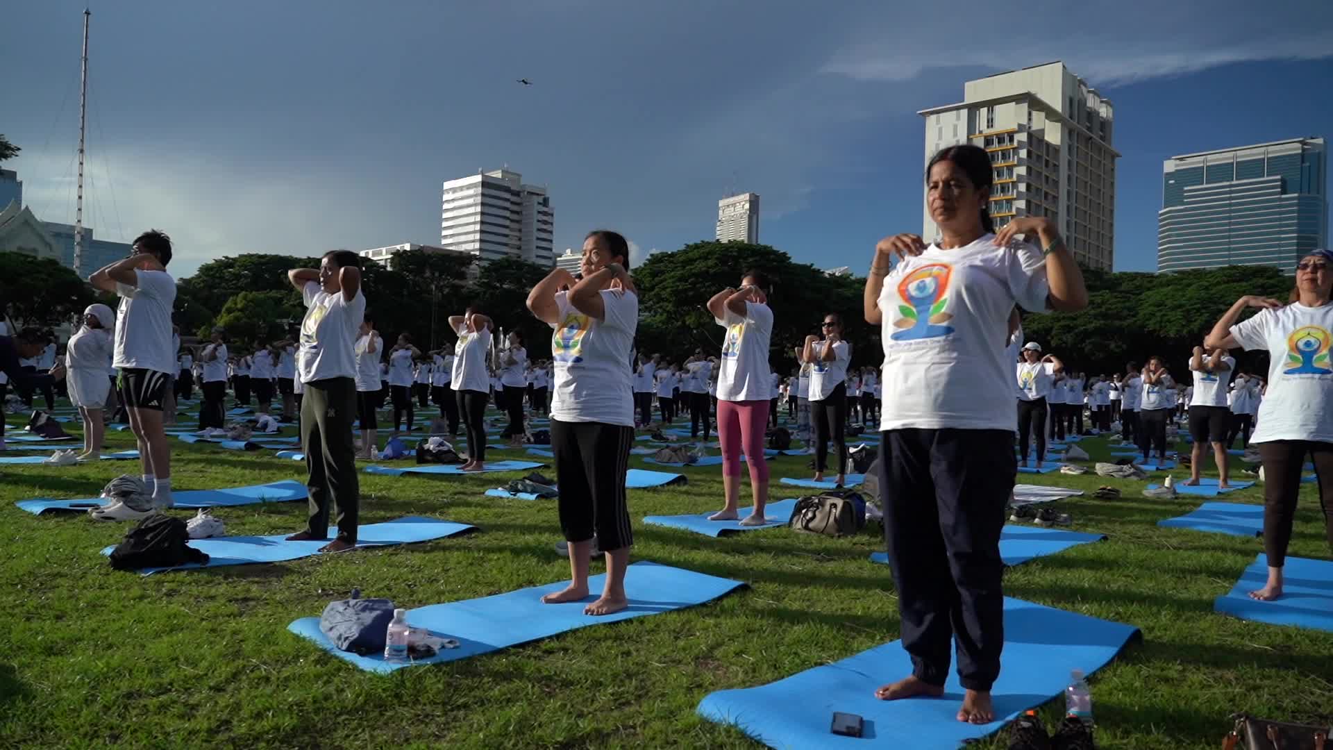 International Day of Yoga in Bangkok.