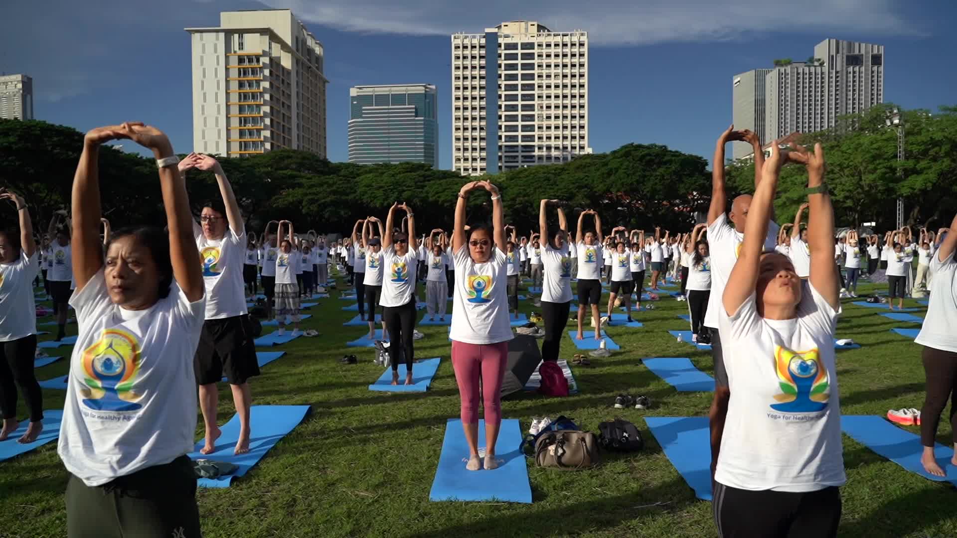 International Day of Yoga in Bangkok.