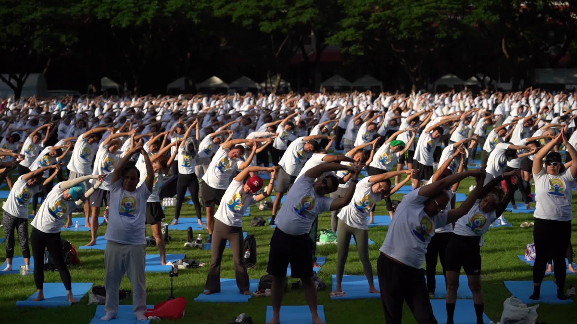 International Day of Yoga in Bangkok.
