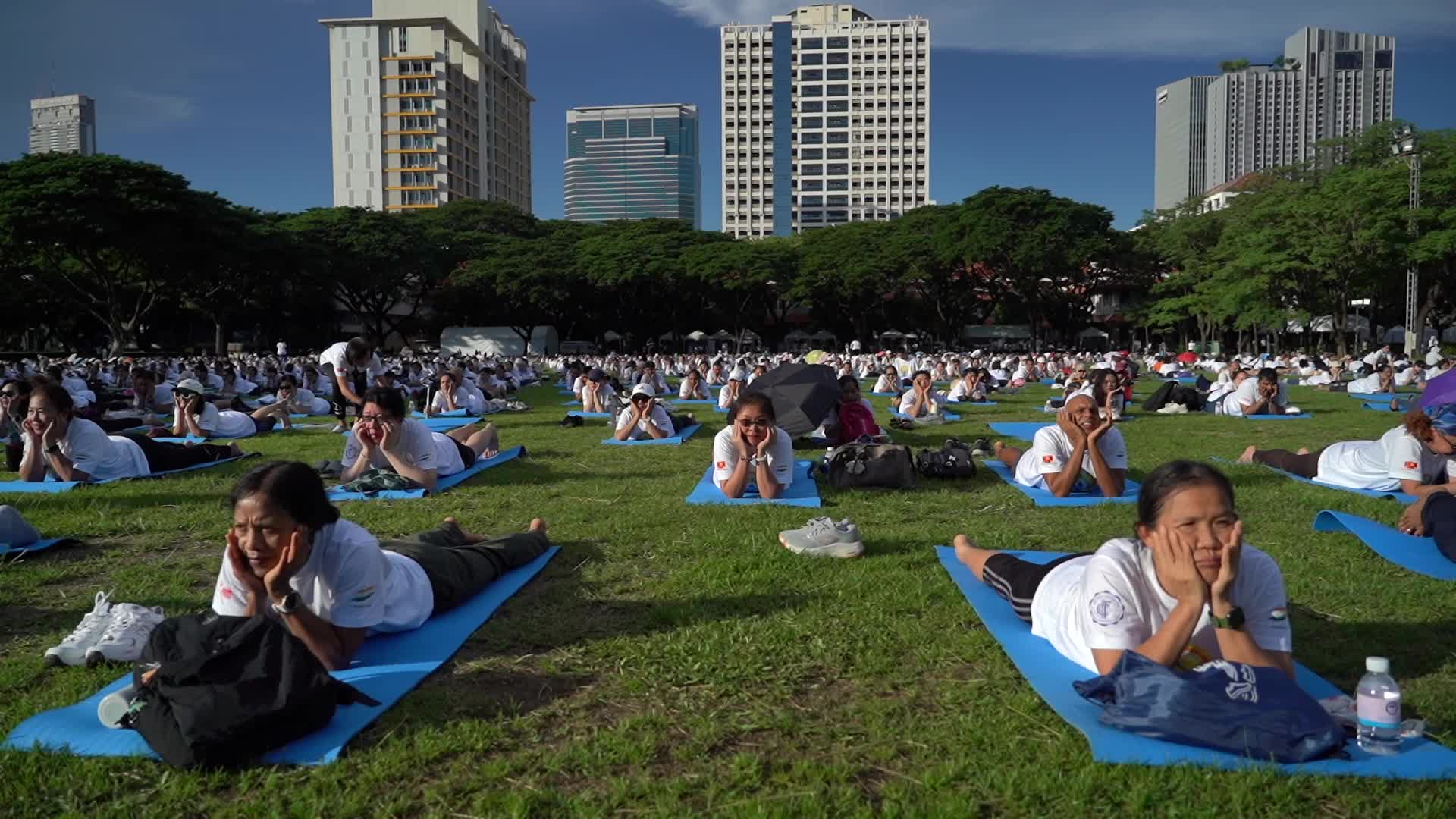 International Day of Yoga in Bangkok.
