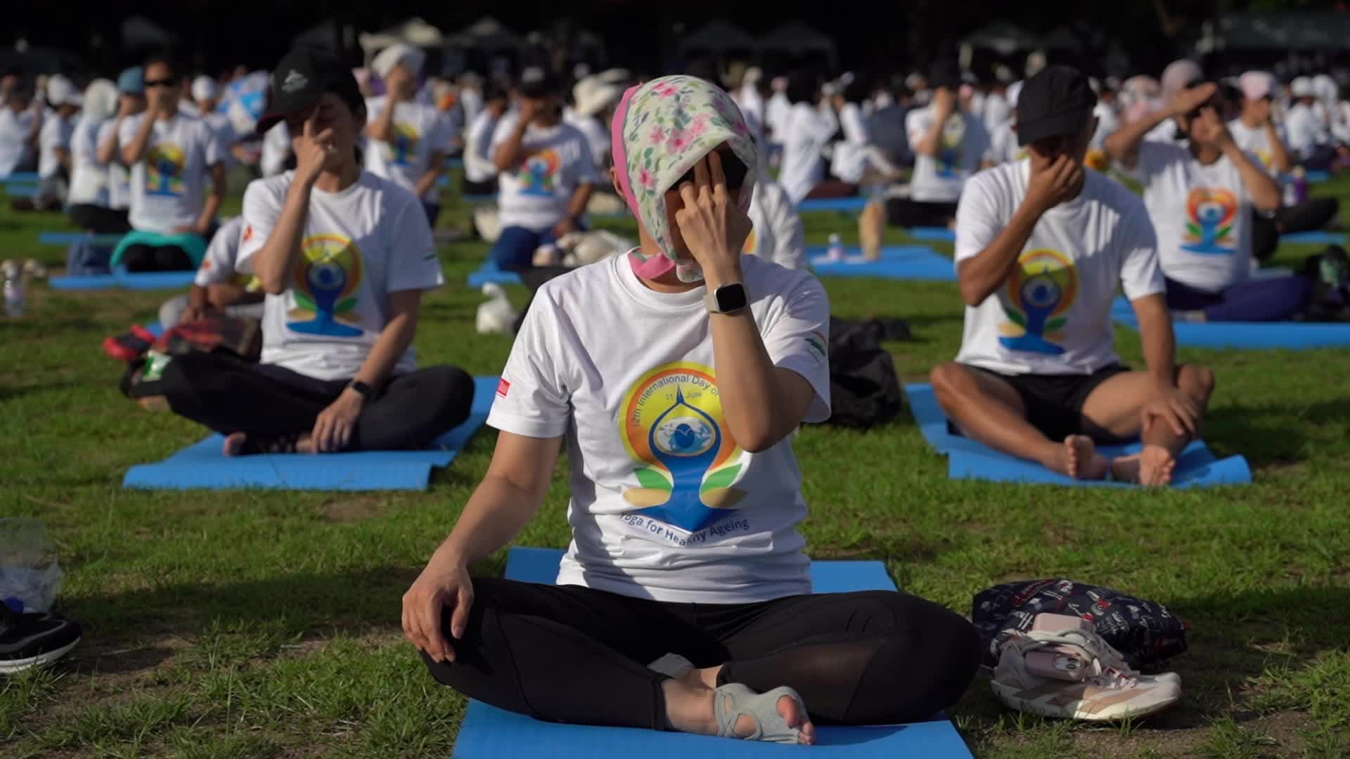 International Day of Yoga in Bangkok.