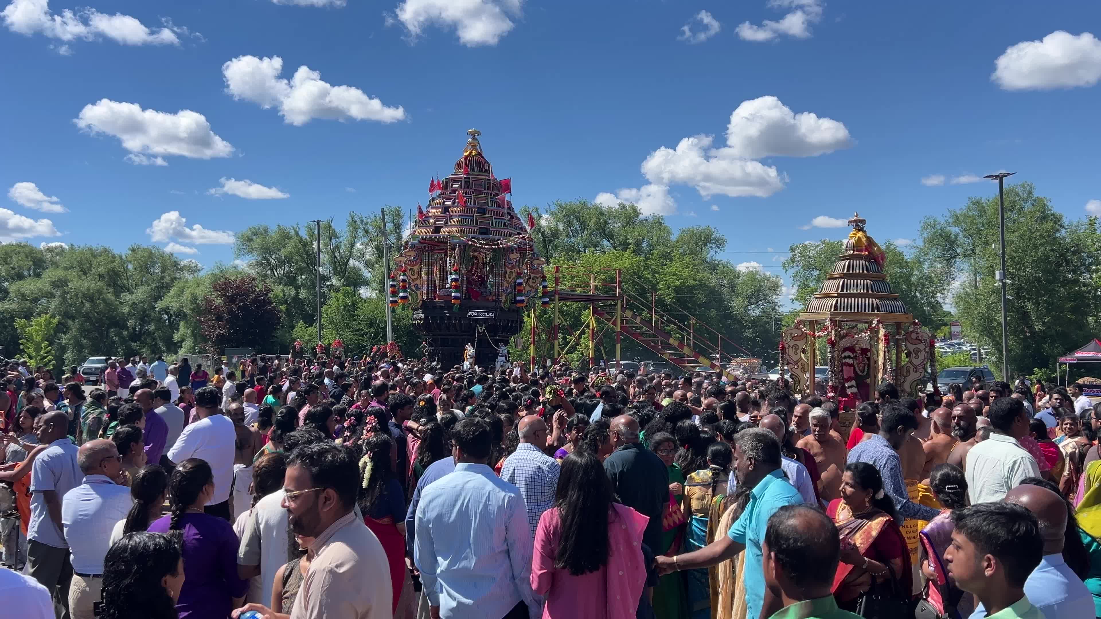 Tamil Hindus celebrate the Murugan Ther Thiruvizha Festival