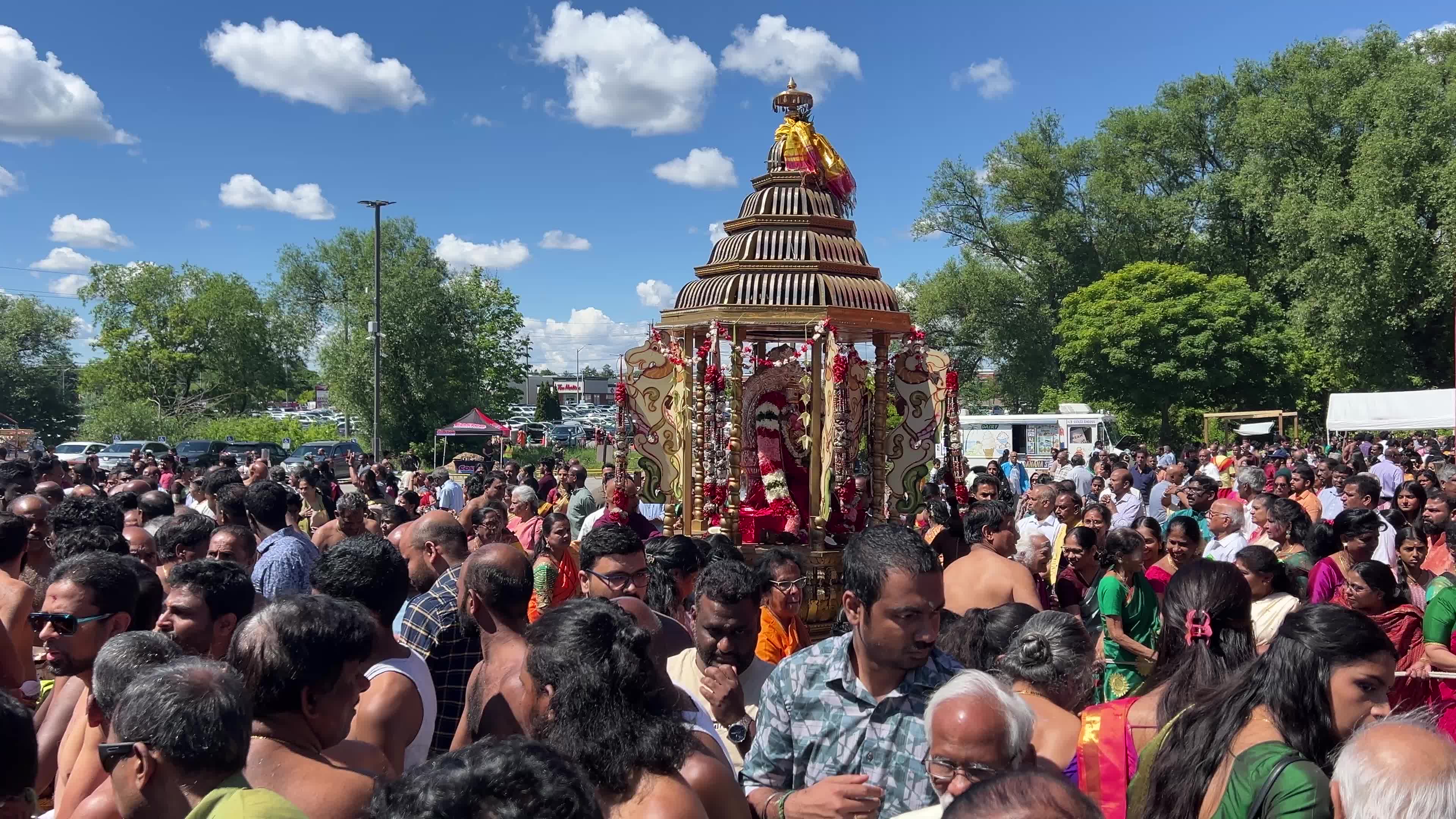 Tamil Hindus celebrate the Murugan Ther Thiruvizha Festival