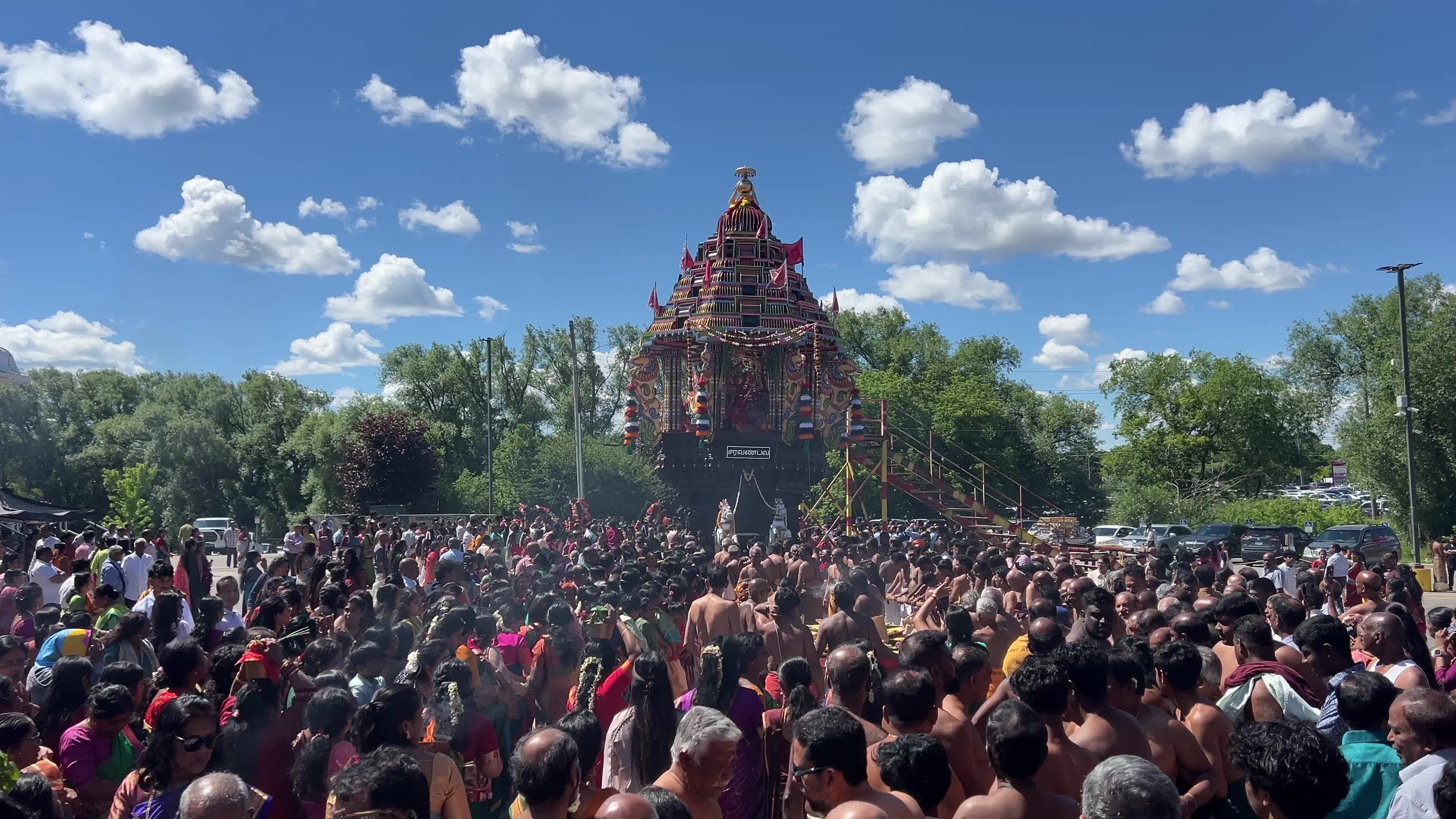 Tamil Hindus celebrate the Murugan Ther Thiruvizha Festival