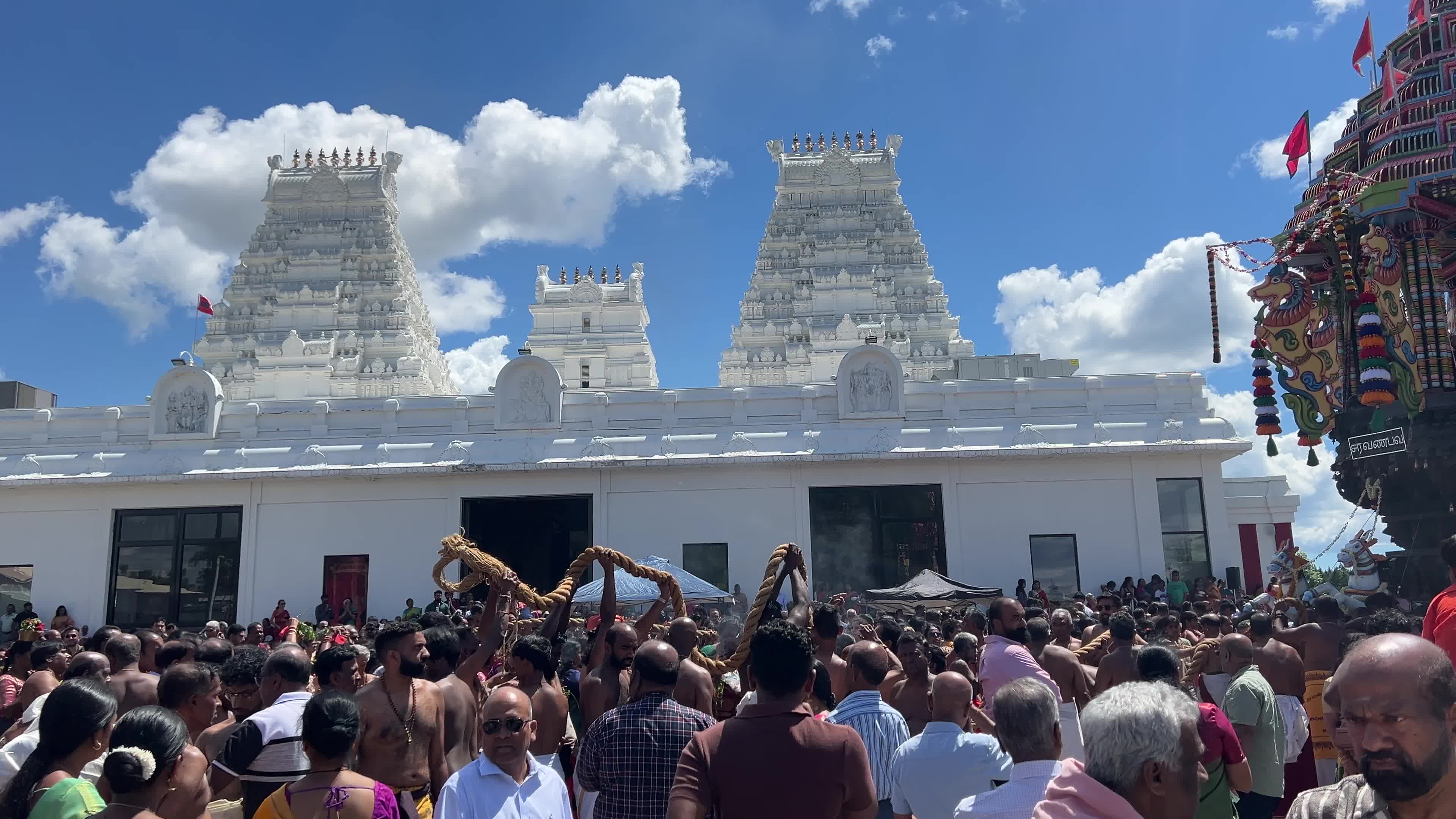 Tamil Hindus celebrate the Murugan Ther Thiruvizha Festival