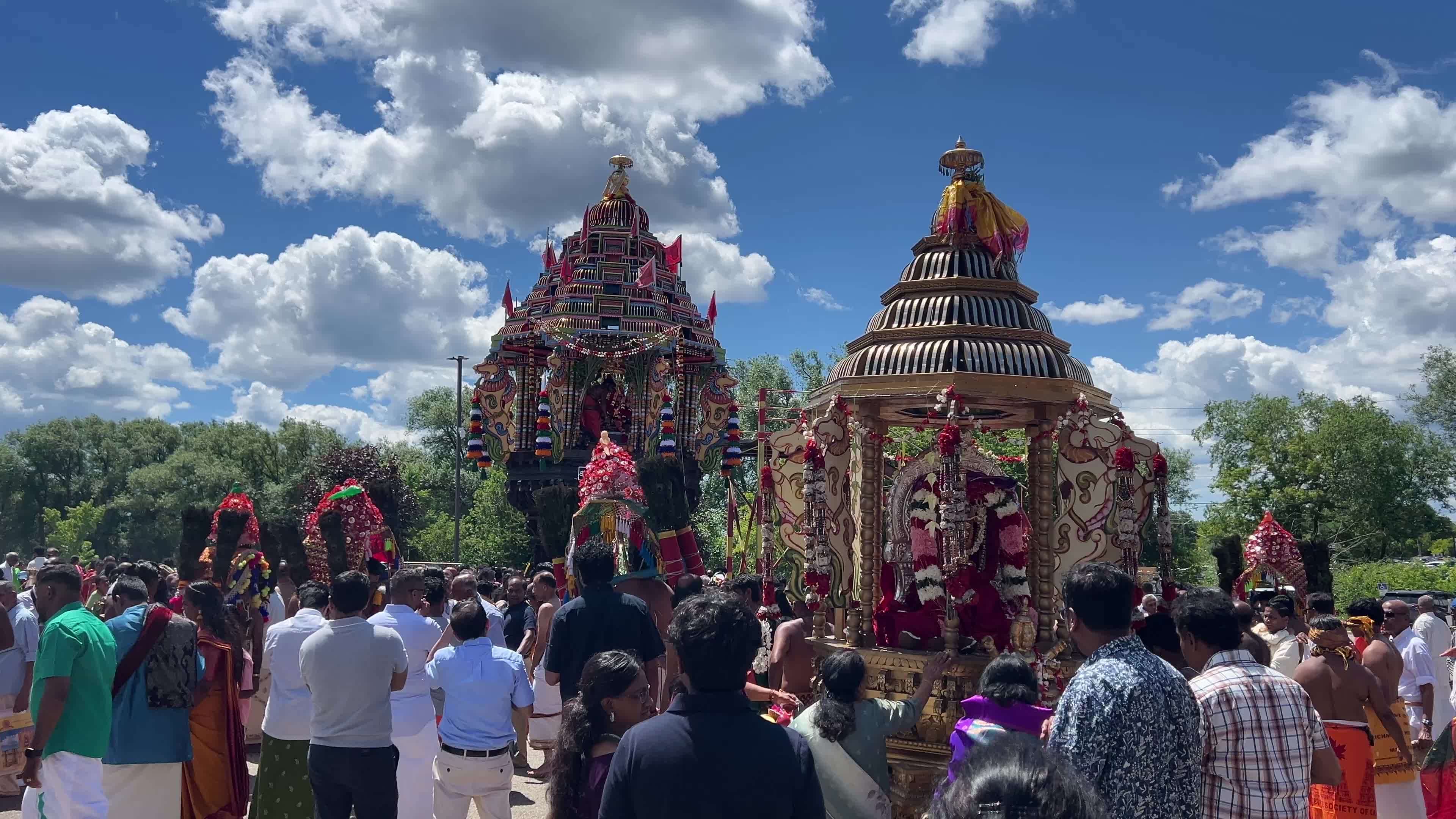 Tamil Hindus celebrate the Murugan Ther Thiruvizha Festival