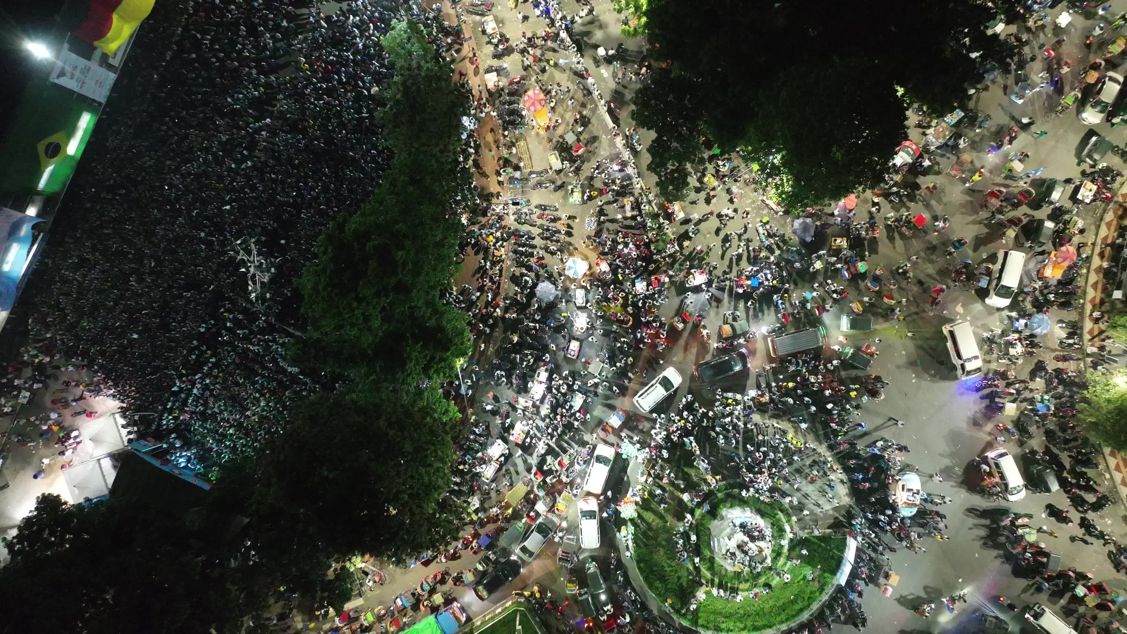 Football Fans Watch Argentina and Austria Football Match in Dhaka.