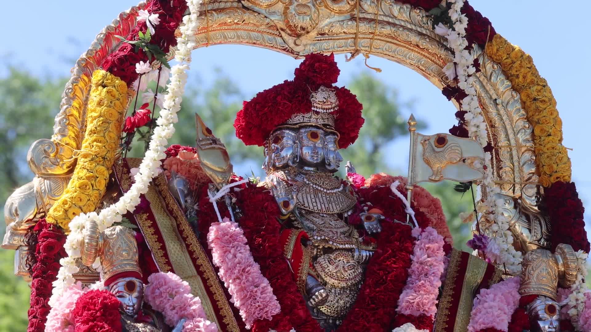 Tamil Hindus celebrate the Murugan Ther Thiruvizha Festival - 06/21/2026