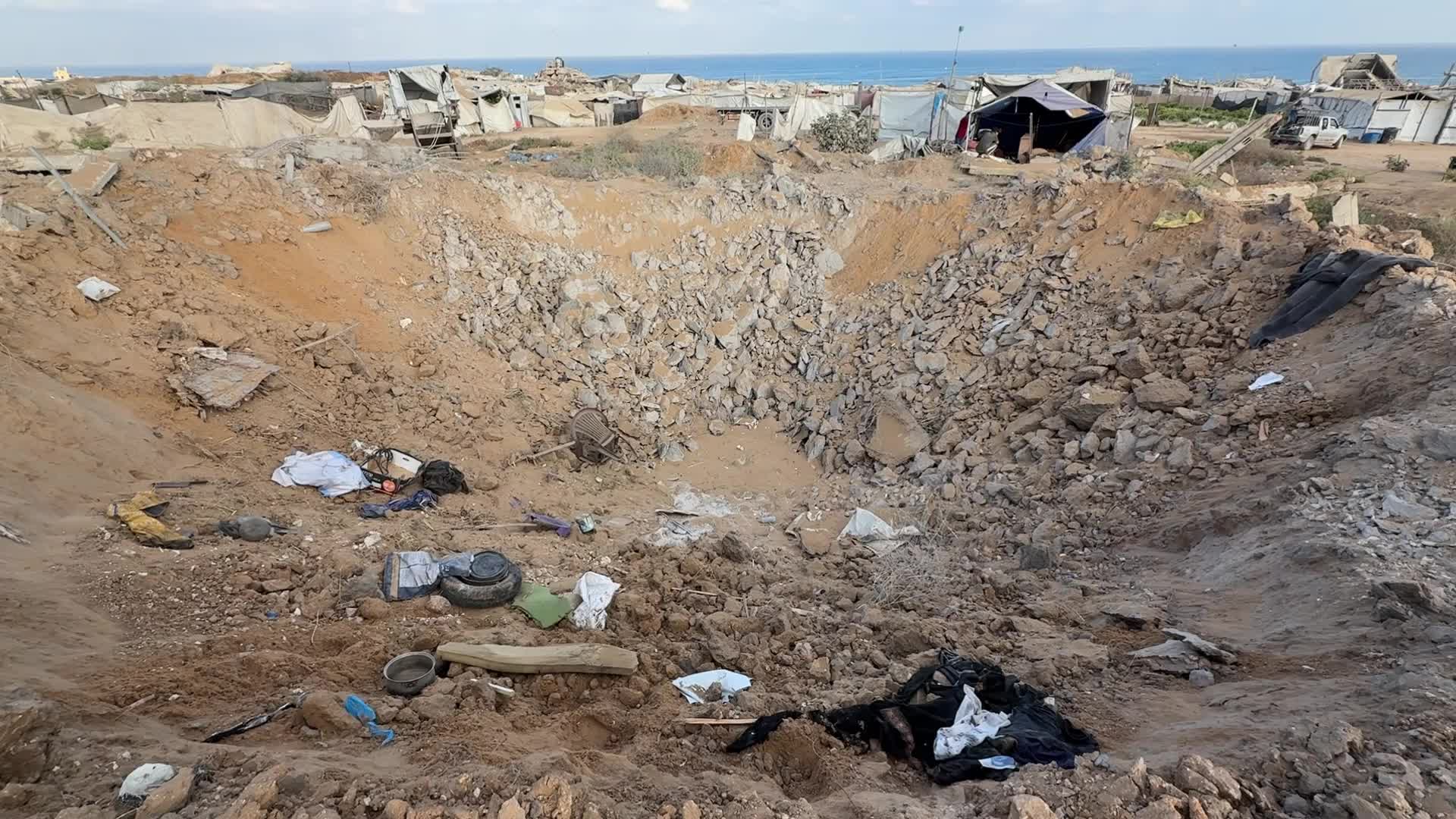 Aftermath Of Israeli Airstrike In Gaza, Palestine
