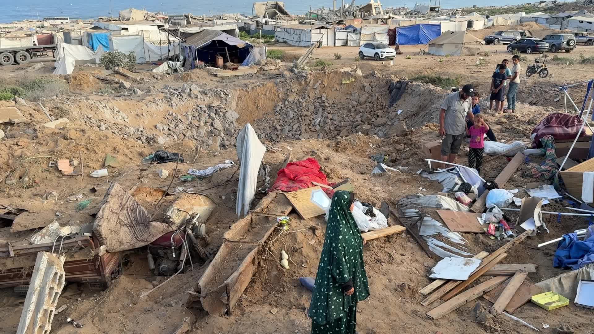 Aftermath Of Israeli Airstrike In Gaza, Palestine