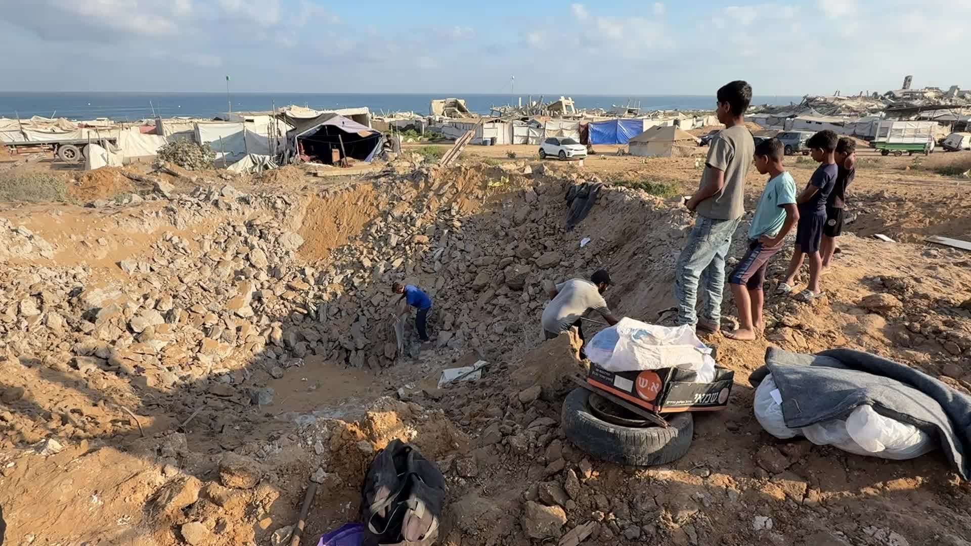 Aftermath Of Israeli Airstrike In Gaza, Palestine