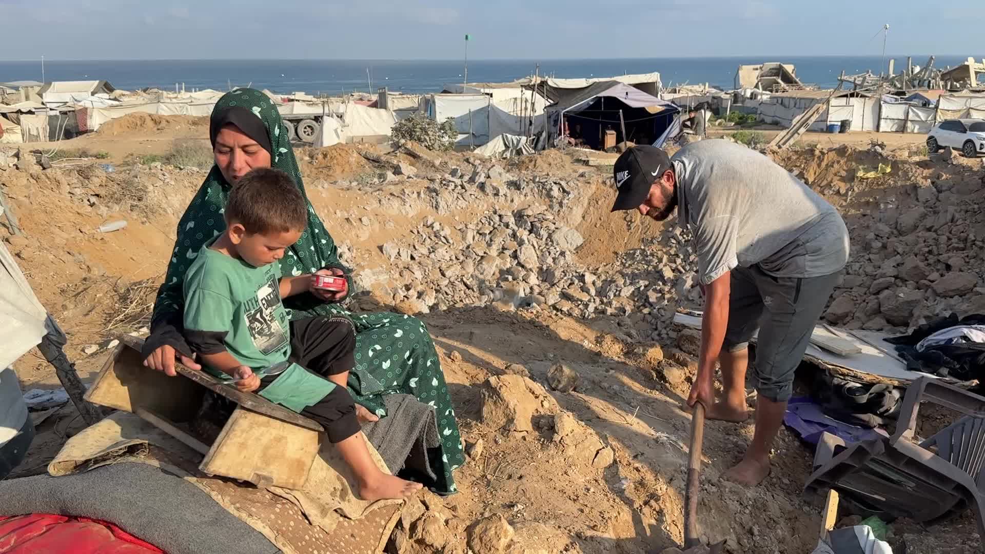 Aftermath Of Israeli Airstrike In Gaza, Palestine