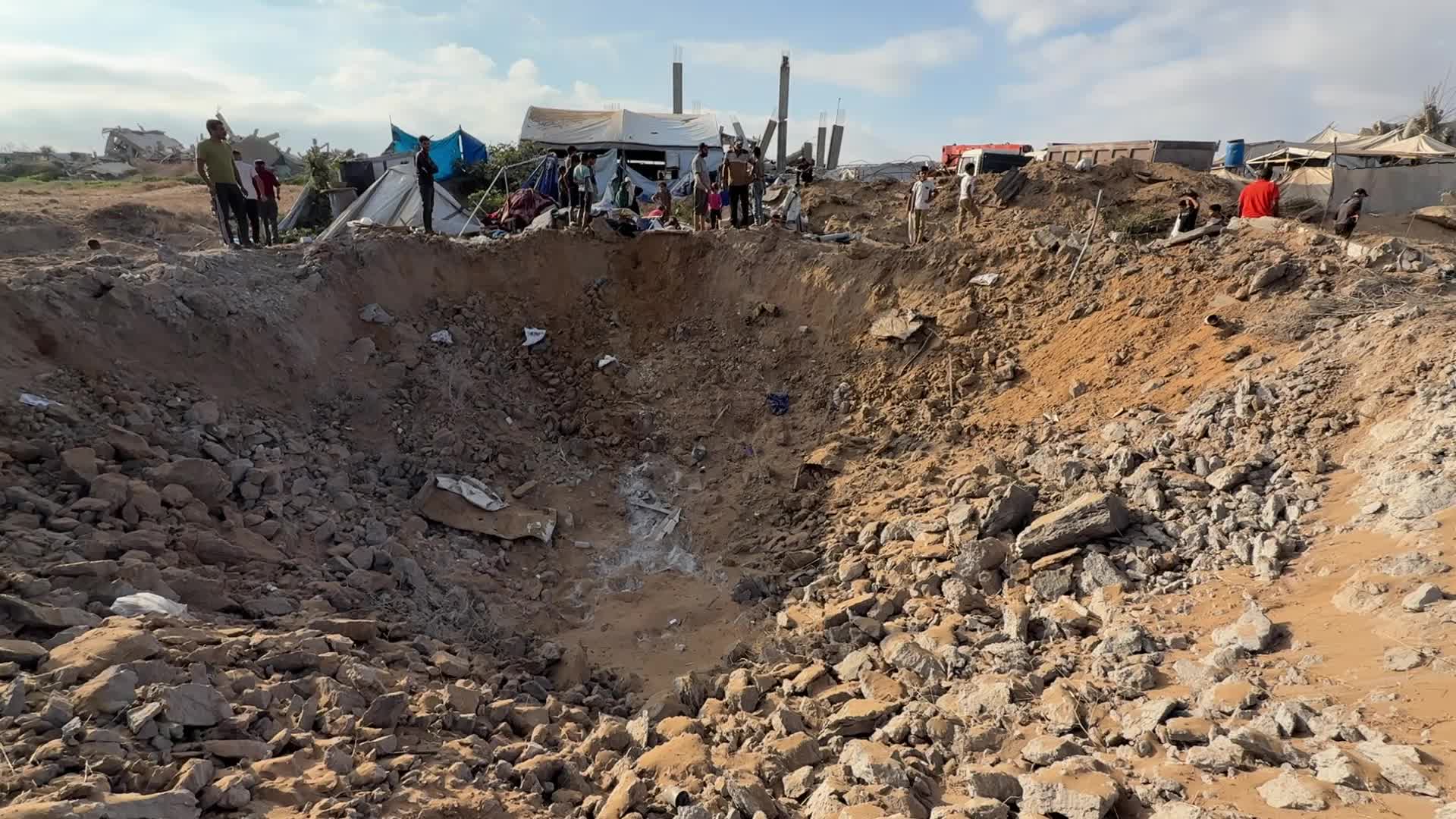 Aftermath Of Israeli Airstrike In Gaza, Palestine