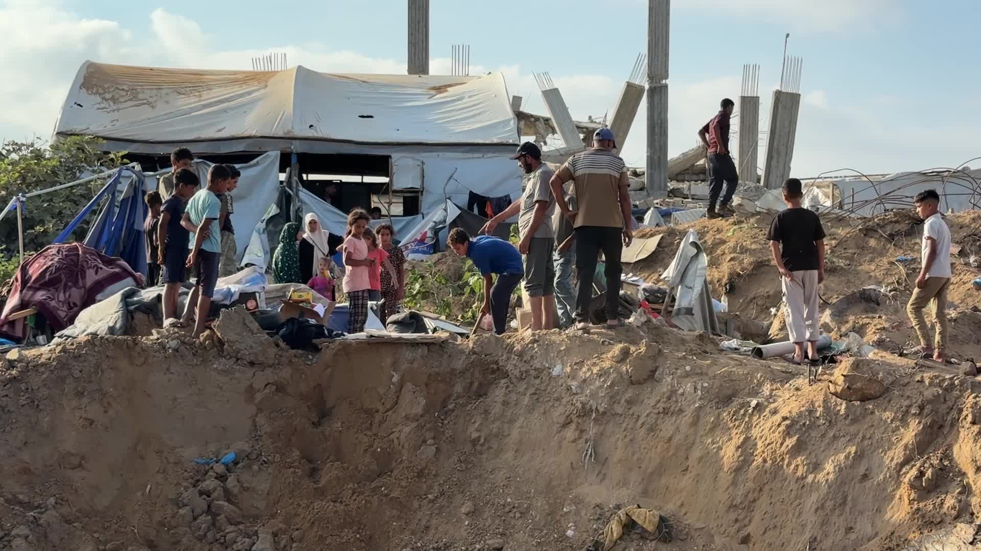 Aftermath Of Israeli Airstrike In Gaza, Palestine