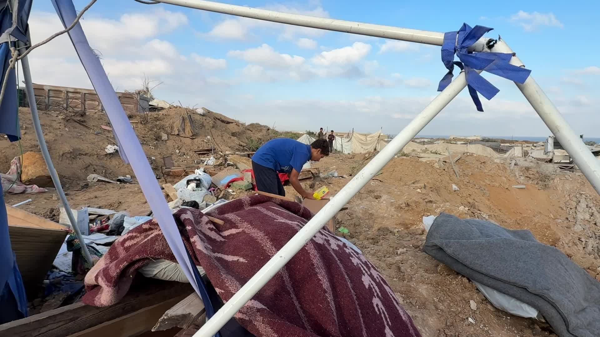 Aftermath Of Israeli Airstrike In Gaza, Palestine