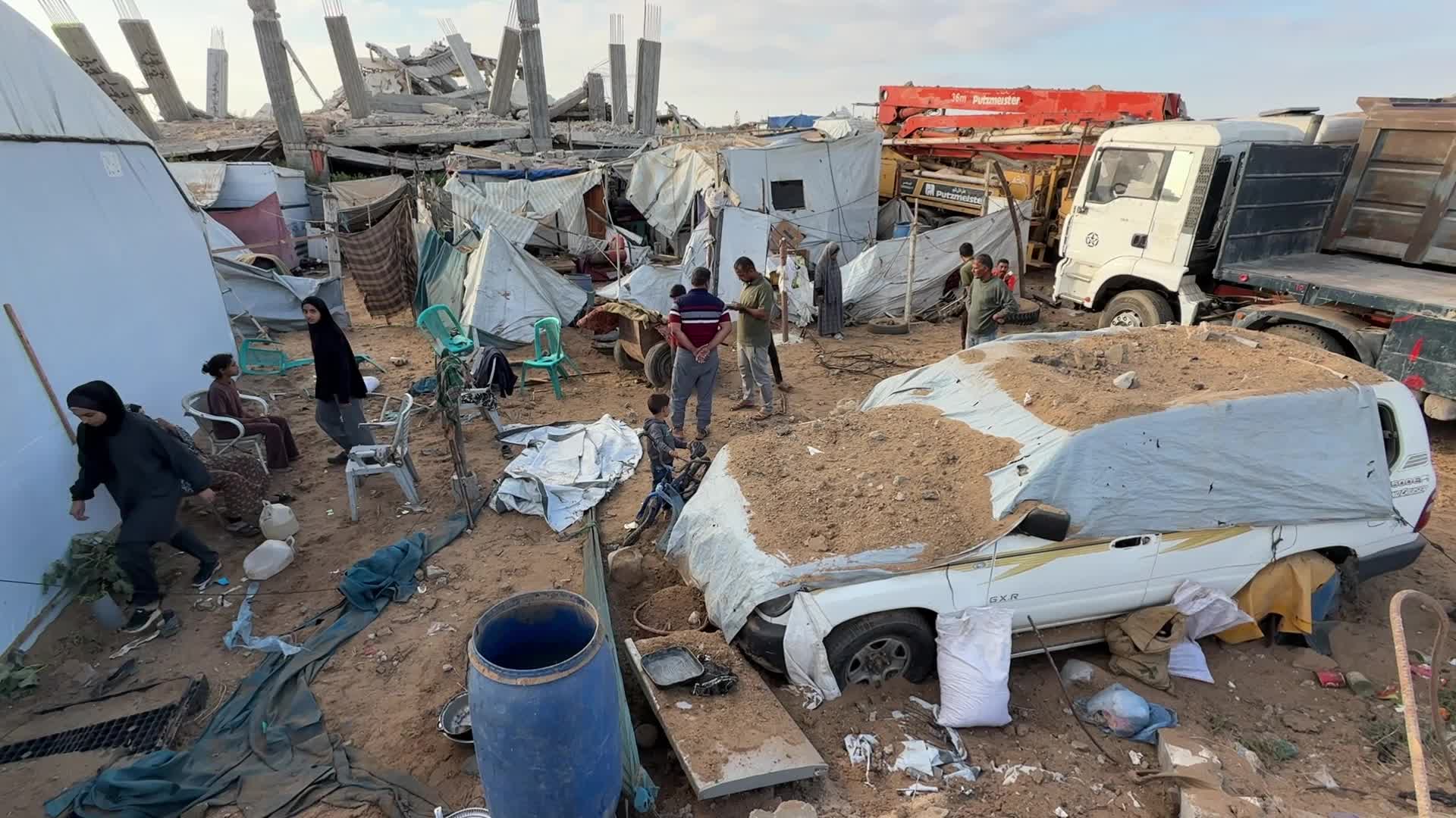 Aftermath Of Israeli Airstrike In Gaza, Palestine
