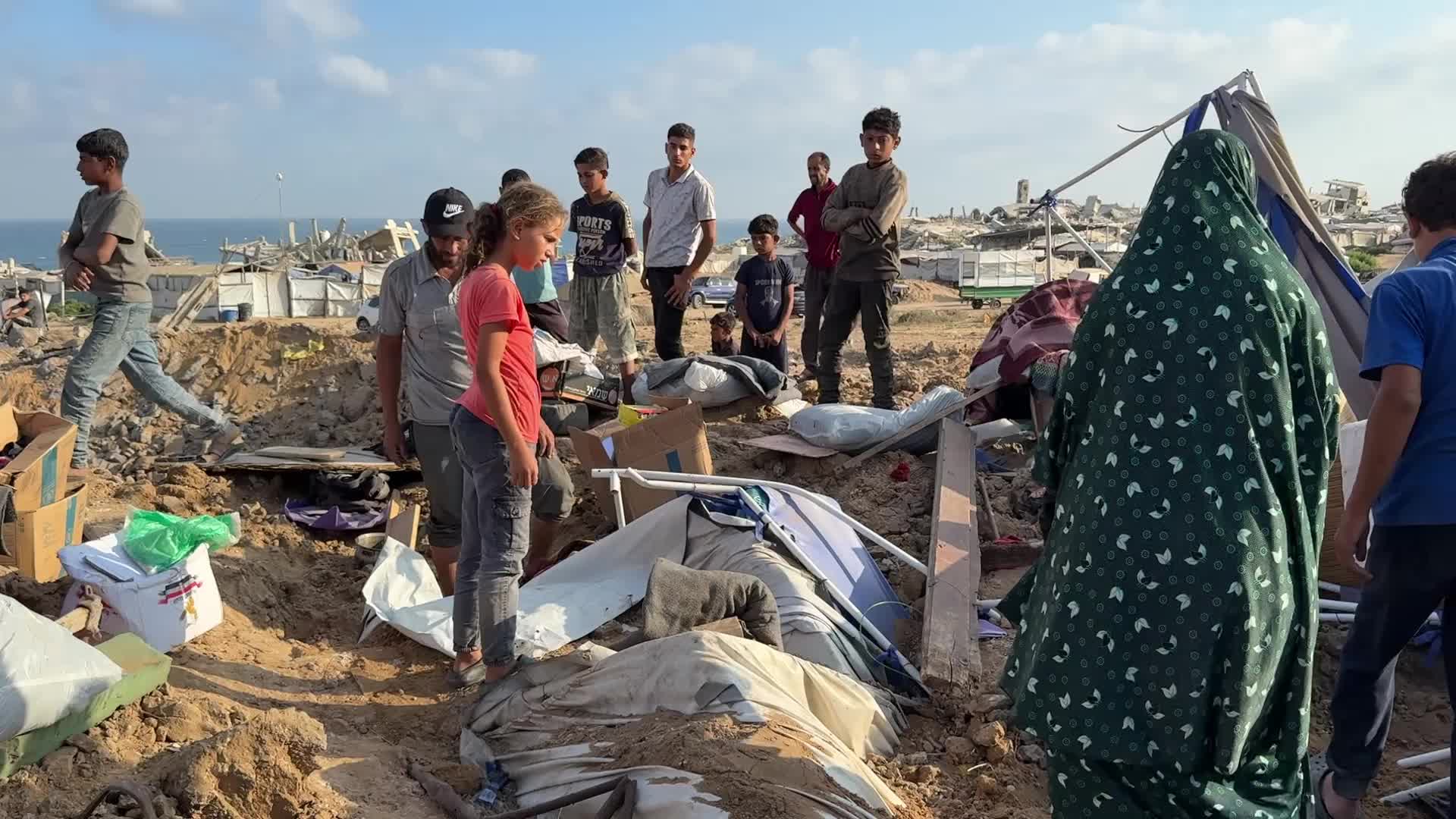 Aftermath Of Israeli Airstrike In Gaza, Palestine