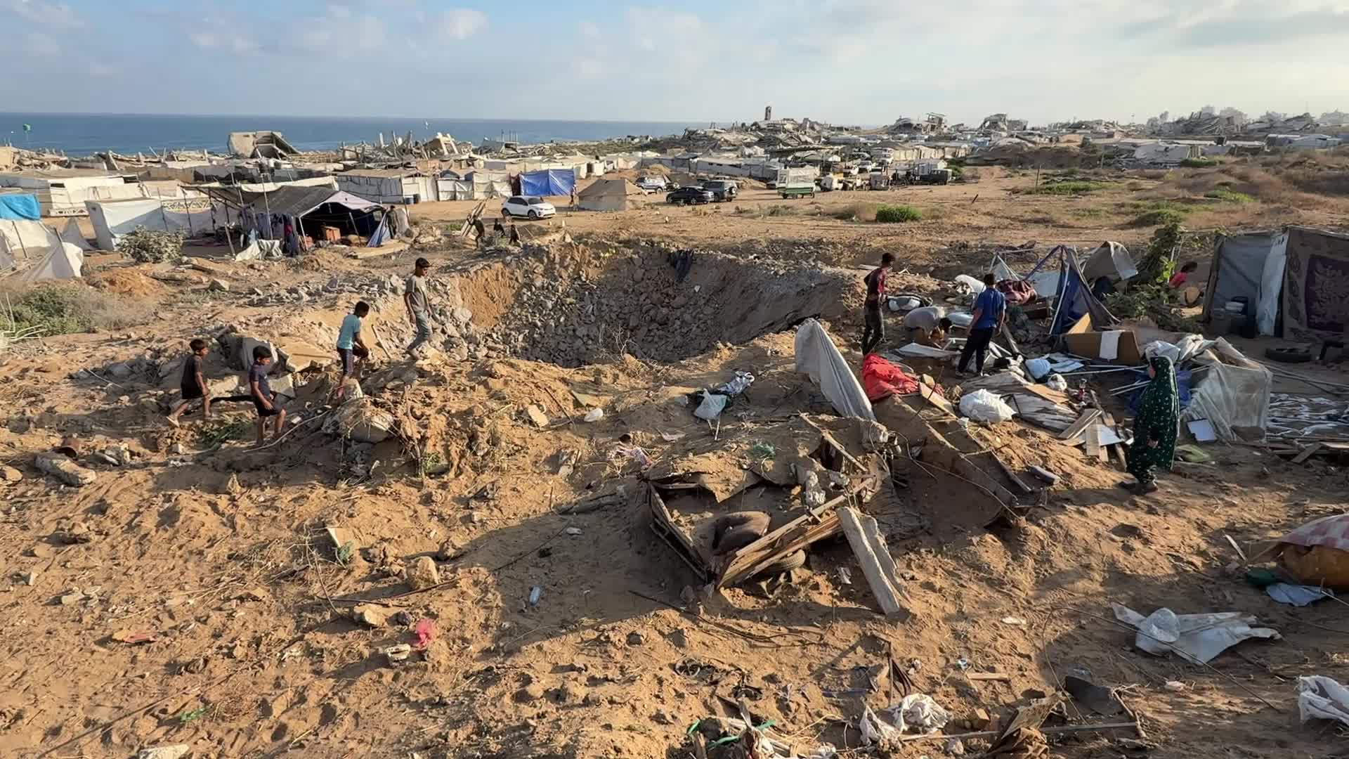Aftermath Of Israeli Airstrike In Gaza, Palestine