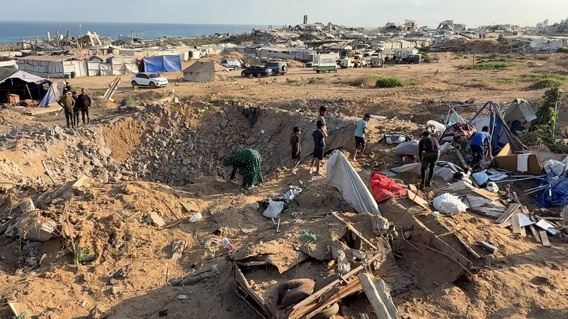 Aftermath Of Israeli Airstrike In Gaza, Palestine